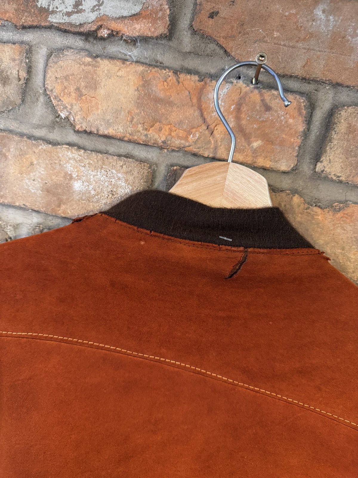 Vintage 60s Distressed Suede Bomber Jacket Size US L / EU 52-54 / 3 - 5 Thumbnail