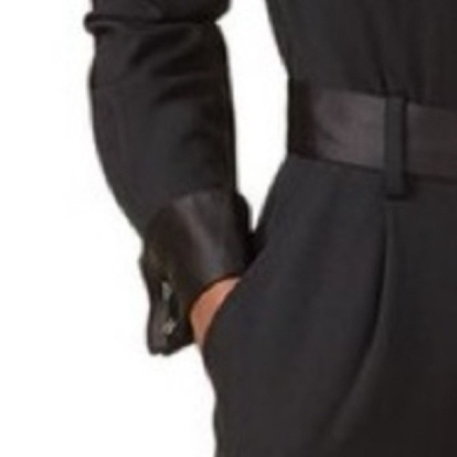 J.McLaughlin J. McLaughlin Black Jumpsuit Pockets, Back Zip- Size 4 Size 27" / US 4 / IT 40 - 13 Thumbnail