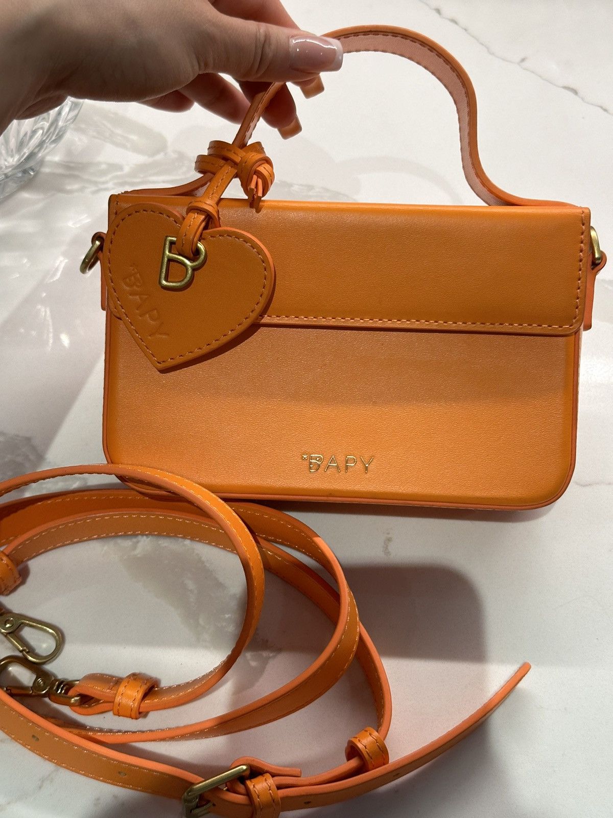 Bape BAPY LEATHER BOX CROSSBODY BAG LADIES Size ONE SIZE - 1 Thumbnail