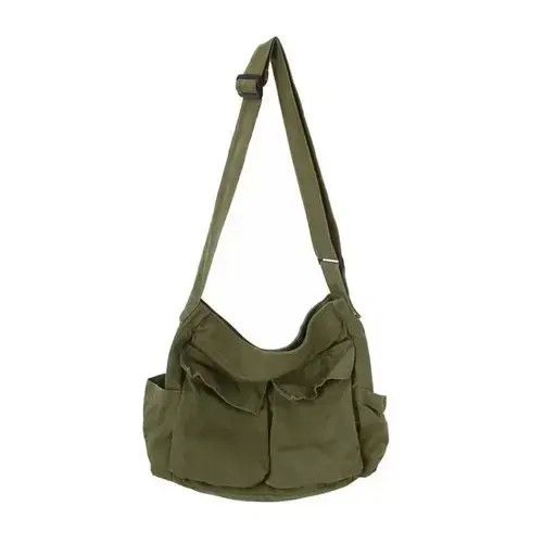 Individualized Shirts × Vintage OD Green Canvas Military Crossbody Bag Size ONE SIZE - 4 Thumbnail