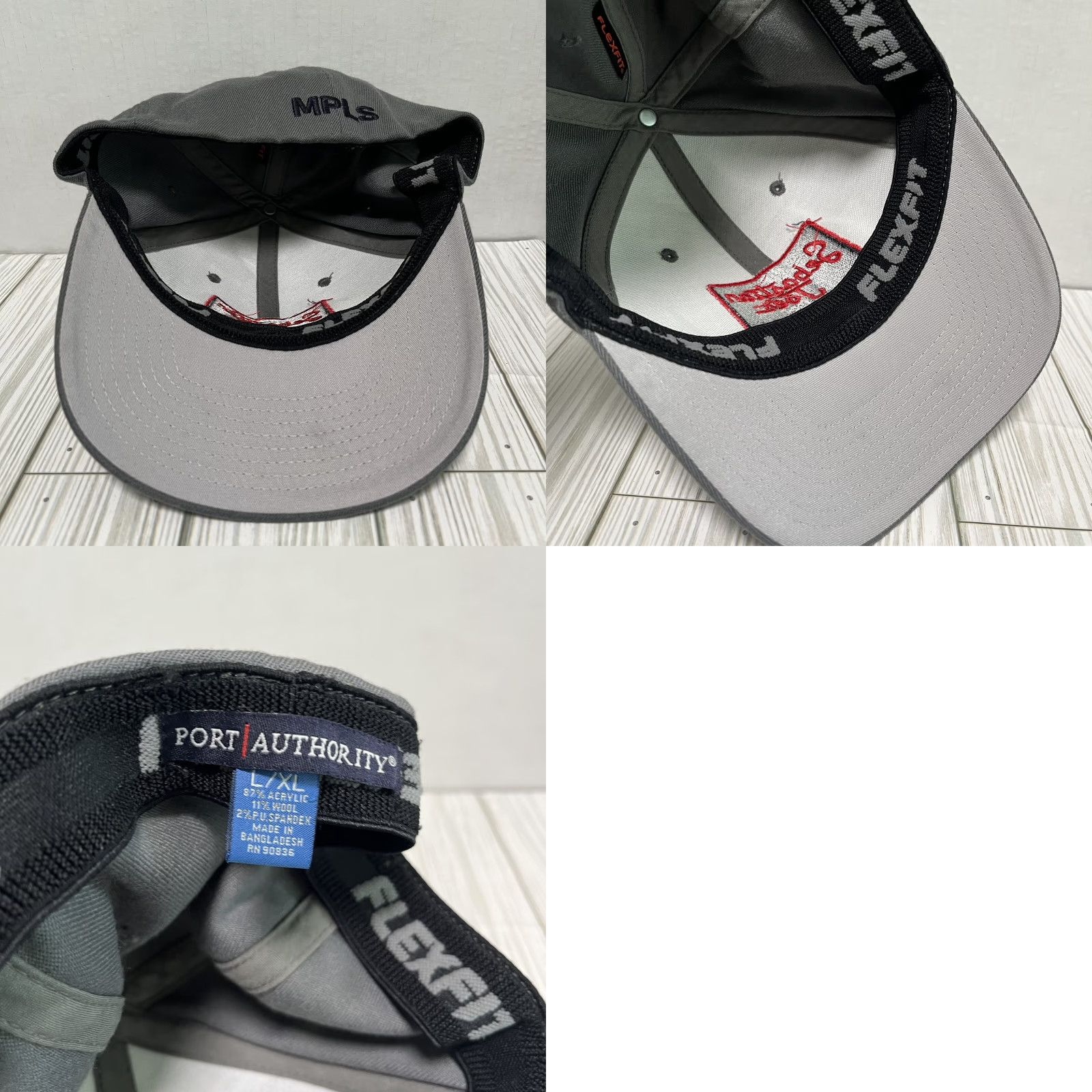 Port Authority Sebastian Joes Ice Cream Shop Hat Cap Minneapolis Minnesota Size Large XL Gray Port Authority Baseball Cap Men Casual Knit Cotton L Size ONE SIZE - 8 Thumbnail