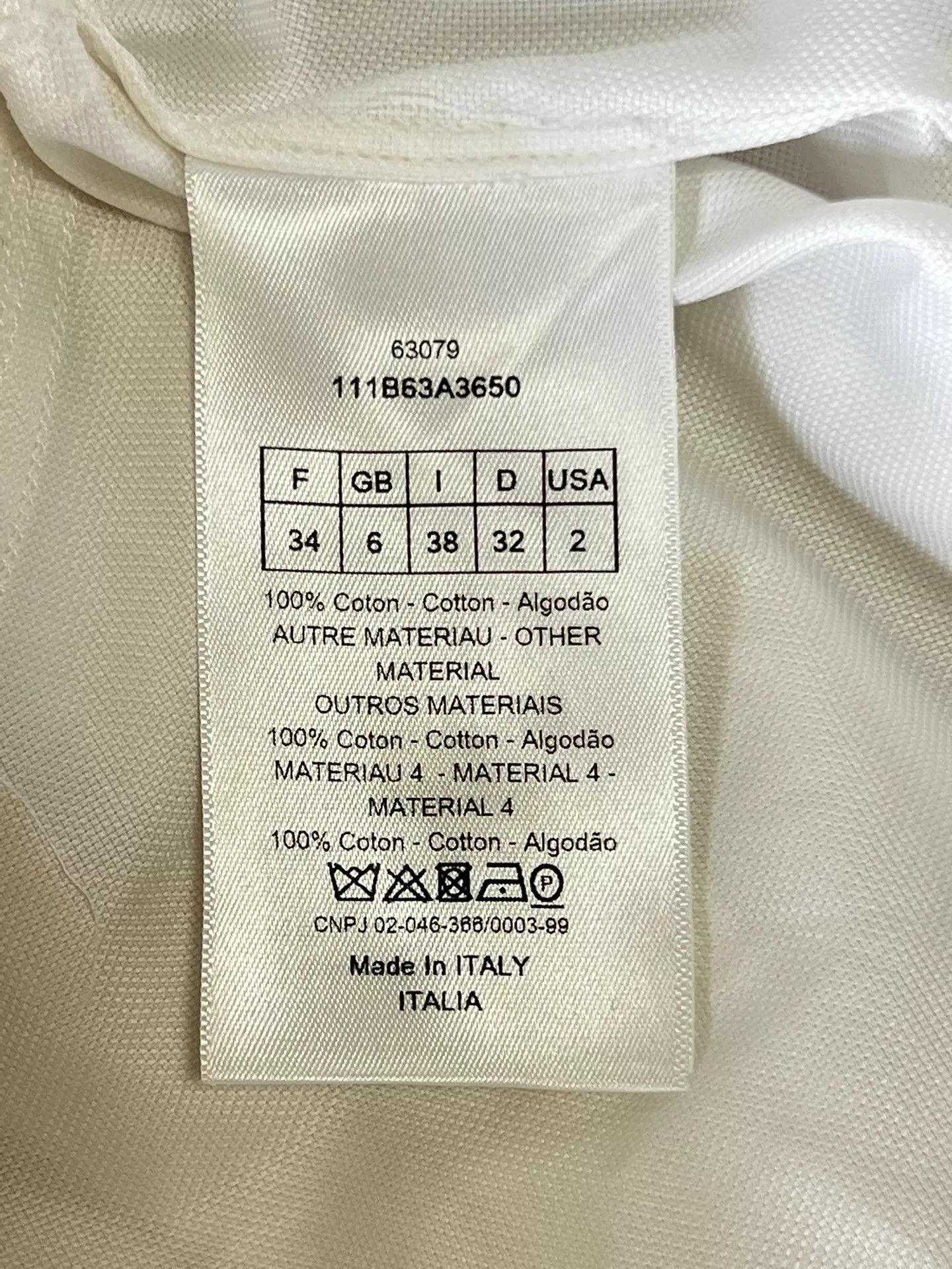 Dior Dior White CD Bee Embroidered Shirt Dress 34 Size XS / US 0-2 / IT 36-38 - 8 Thumbnail