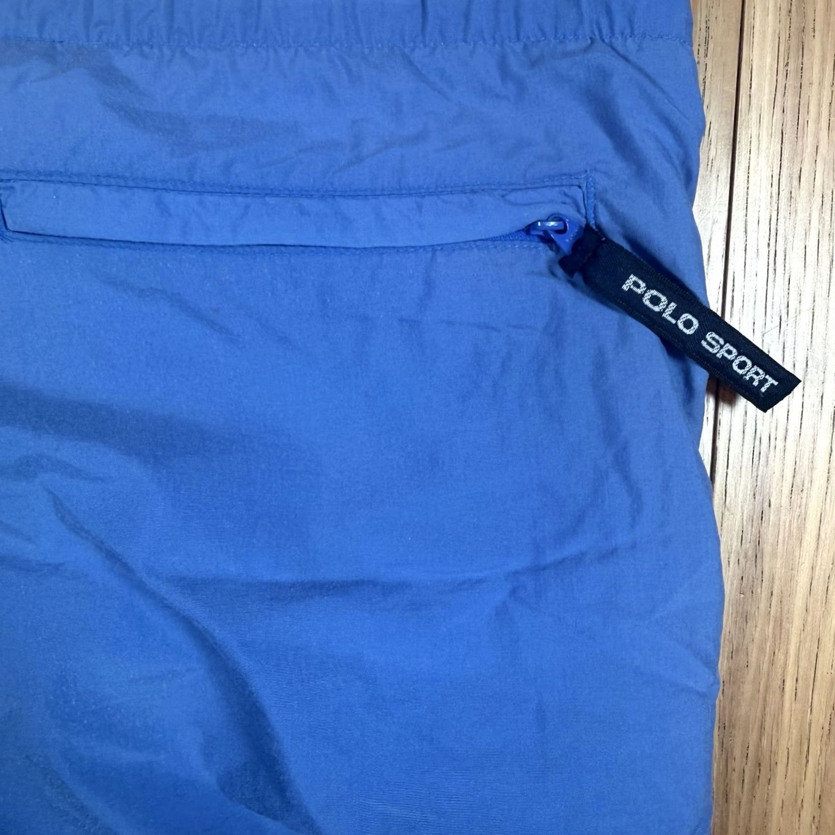 Polo Ralph Lauren VINTAGE Polo Ralph Lauren Sport Swim Trunks Mens Large Blue Pocket USA Flag Trunks Bottom L Mens Blue USA Flag Pocket Size US L / EU 52-54 / 3 - 5 Thumbnail