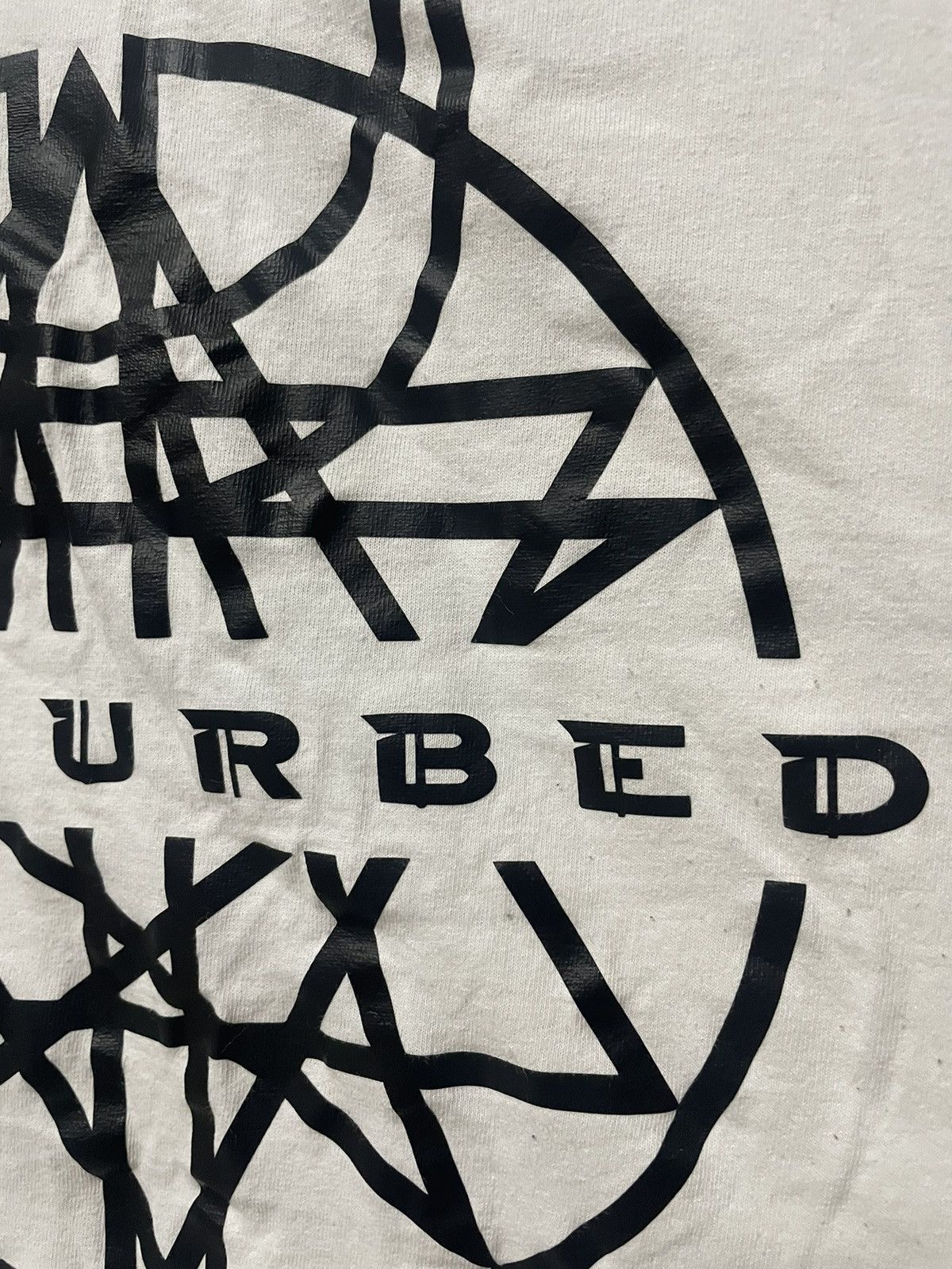 Band Tees × Vintage Vintage Disturbed Logo Baseball Tee Band Graphic T Shirt Size US L / EU 52-54 / 3 - 5 Thumbnail