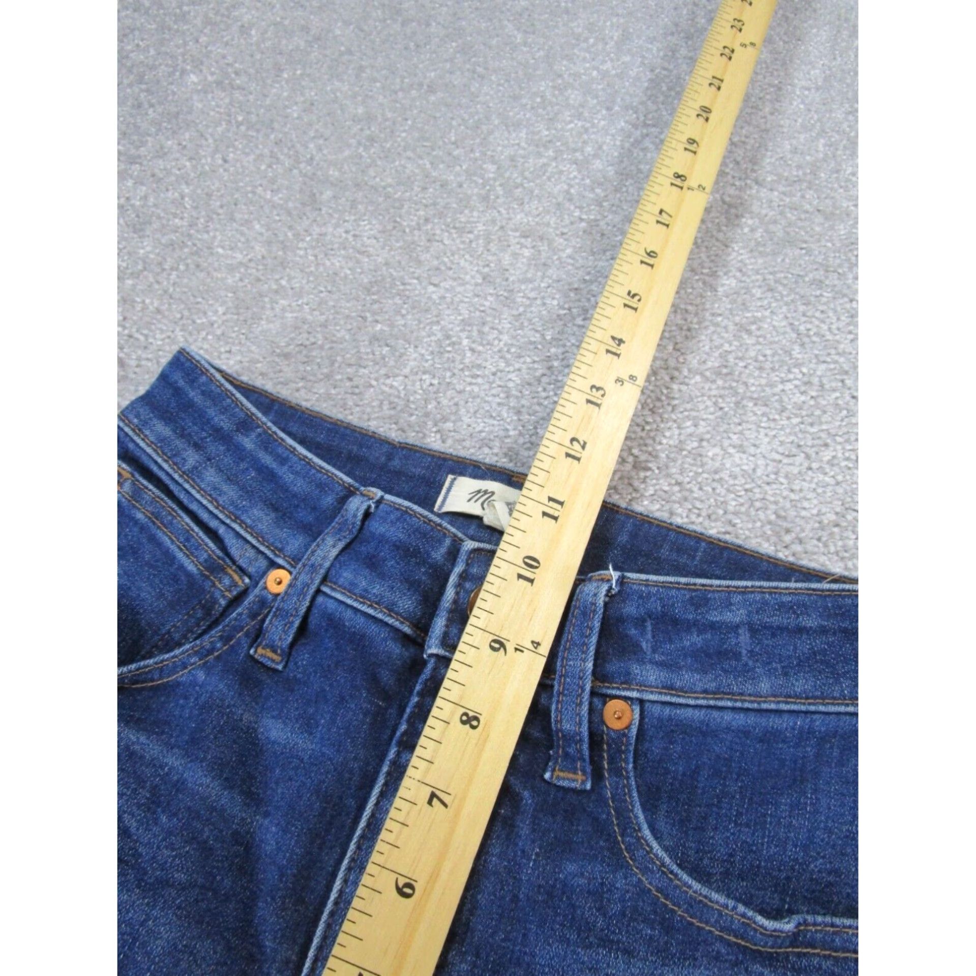 Madewell Madewell Womens Curvy Skinny Jeans Dark Wash Extra Large XL Size 42" / US 20 - 7 Thumbnail