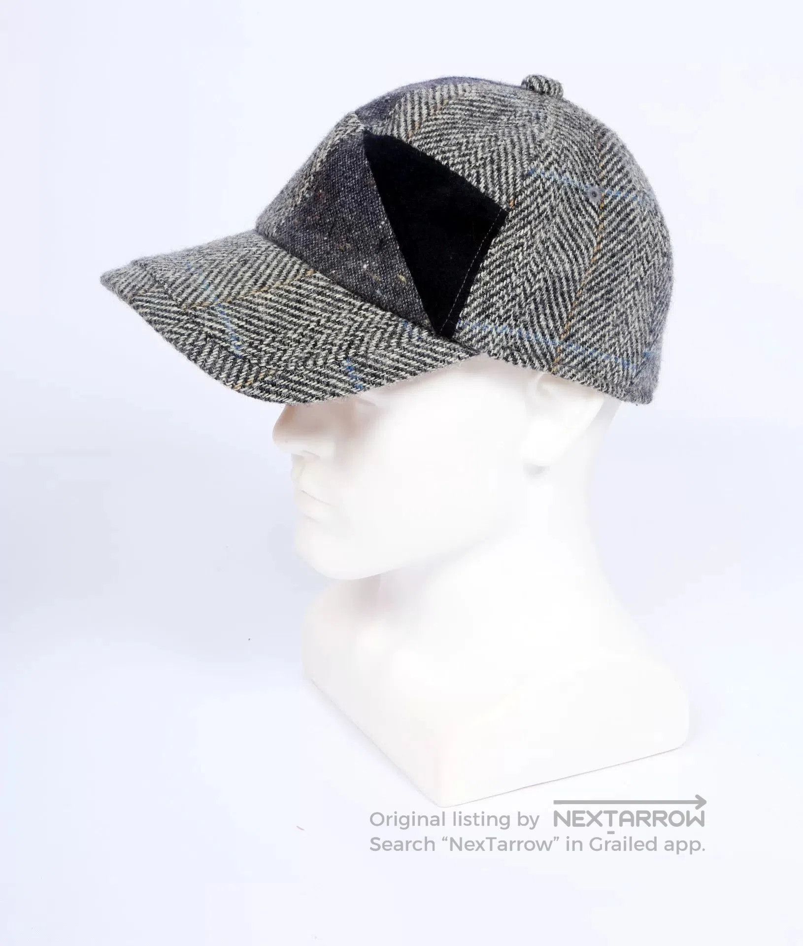 Vintage Christys' London Harris Tweed Wool Baseball Cap. Size ONE SIZE - 1 Thumbnail