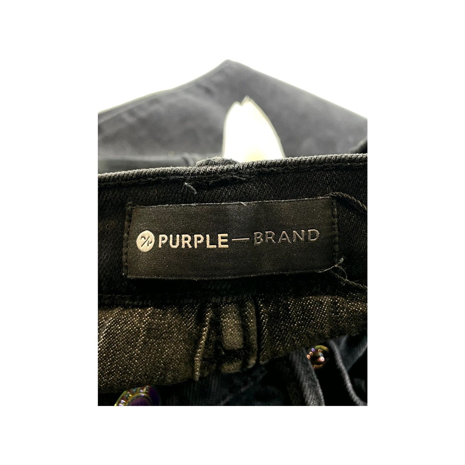 Purple Brand Purple Brand Patchwork Black & Silver Jeans Size US 30 / EU 46 - 7 Thumbnail