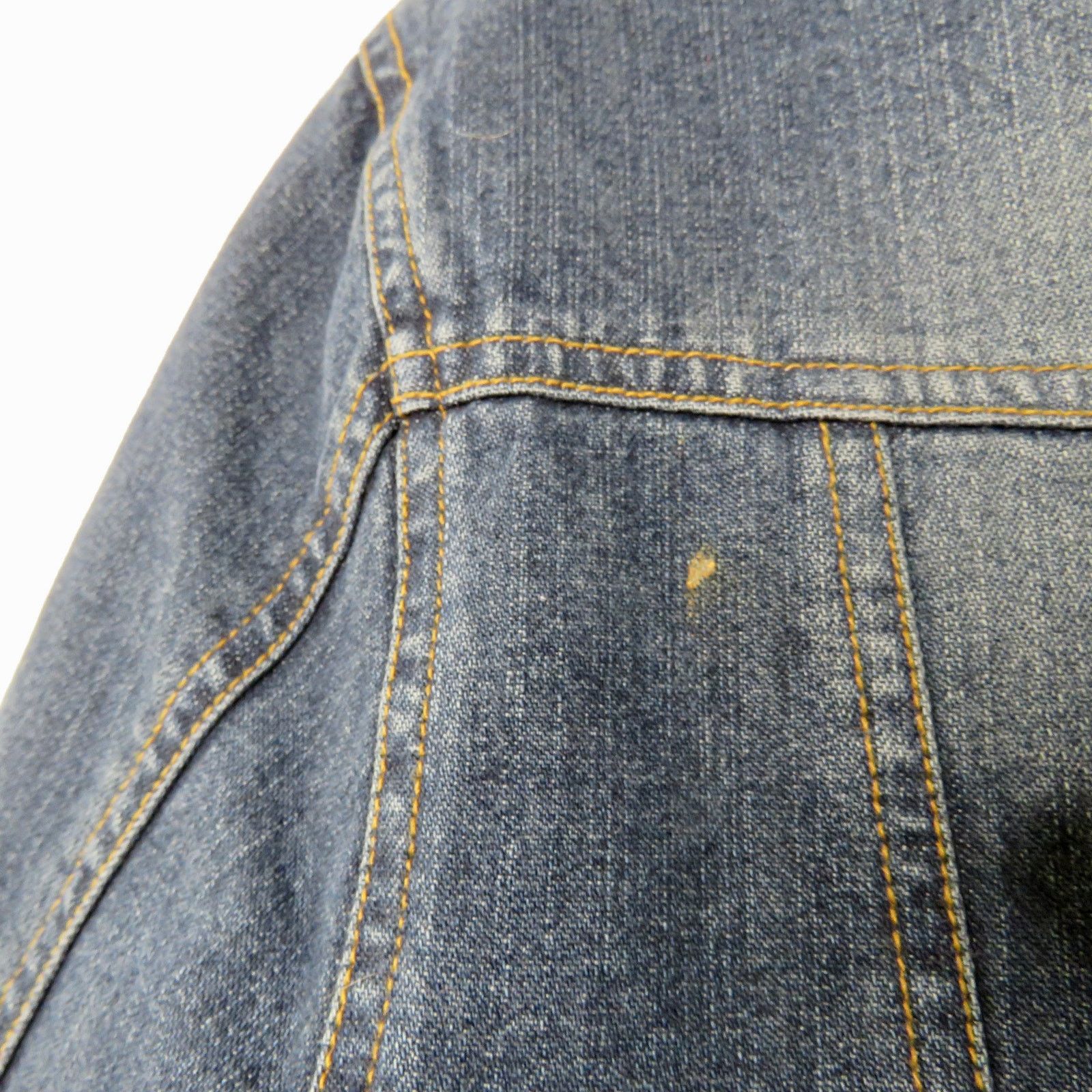 Vintage 1990s Vintage Rabbit Fur Jean Jacket Denim Jacket Large Size L / US 10 / IT 46 - 6 Thumbnail