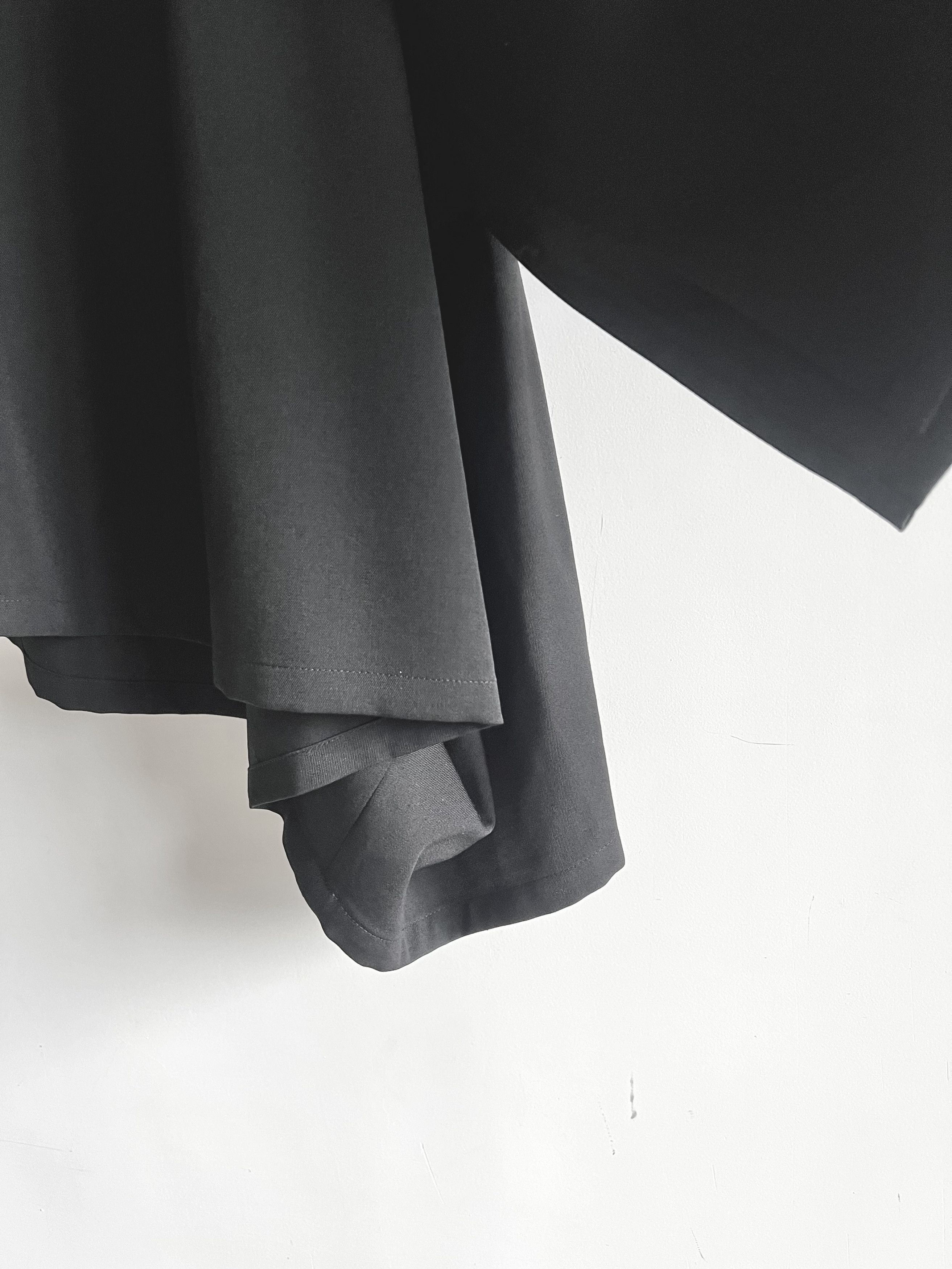 Yohji Yamamoto Y's Yohji Yamamoto - WOOL GABARDINE 2-WAY SKIRT WIDE PANTS Size 28" / US 6 / IT 42 - 4 Thumbnail