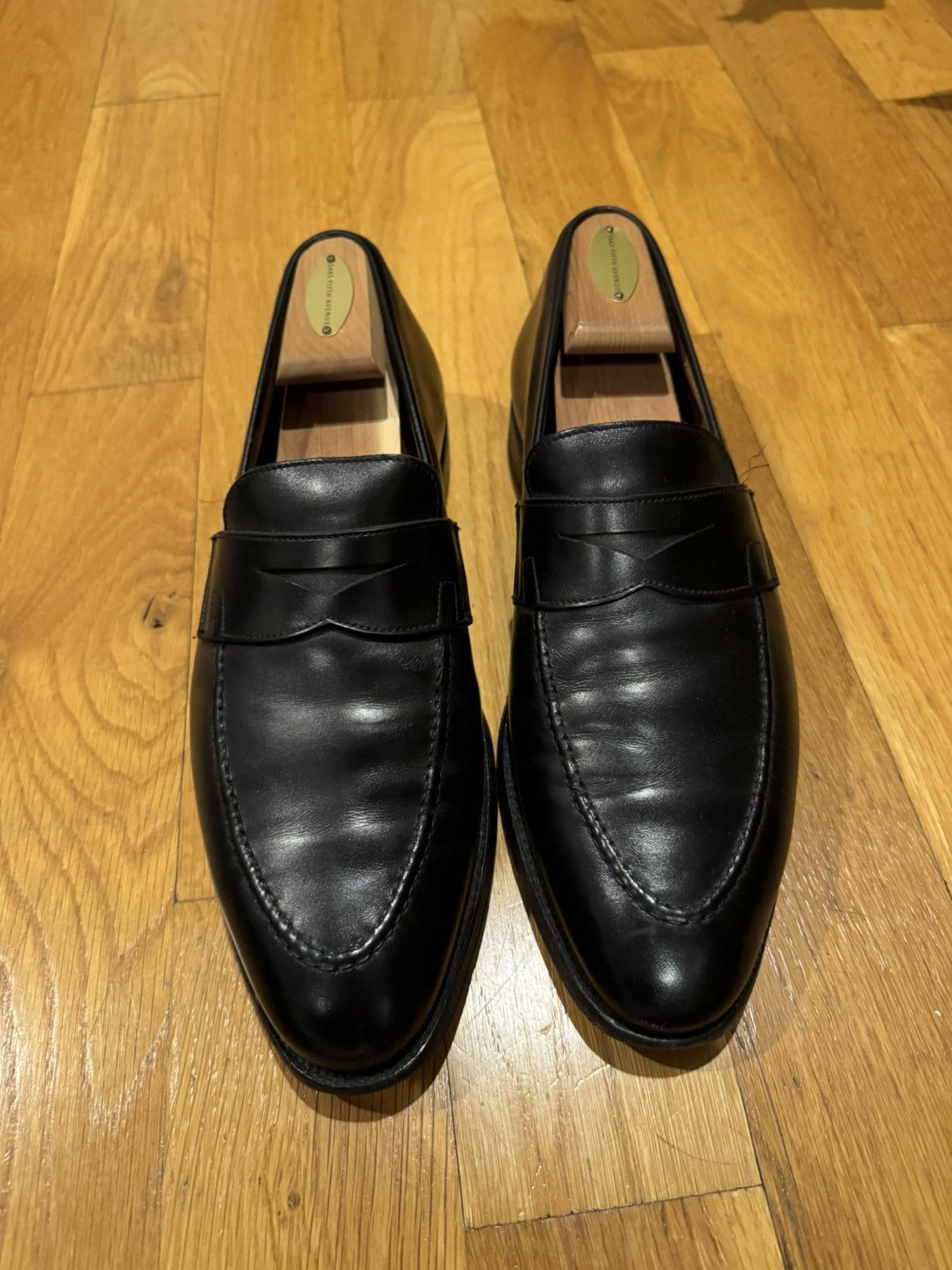 Barneys New York × Crockett & Jones Crockett & Jones for Barneys NY Sydney black penny loafer Size US 8.5 / EU 41-42 - 2 Thumbnail