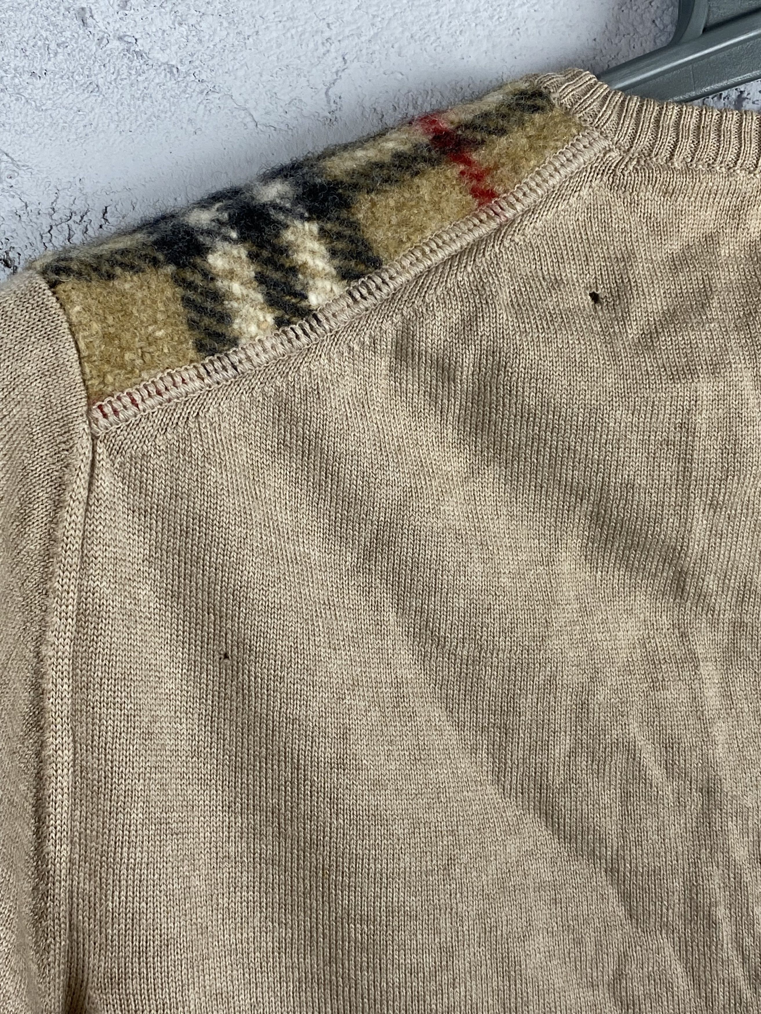 Burberry Burberry Wool Sweater V Neck Made in Italy Nova Check Size US L / EU 52-54 / 3 - 12 Thumbnail