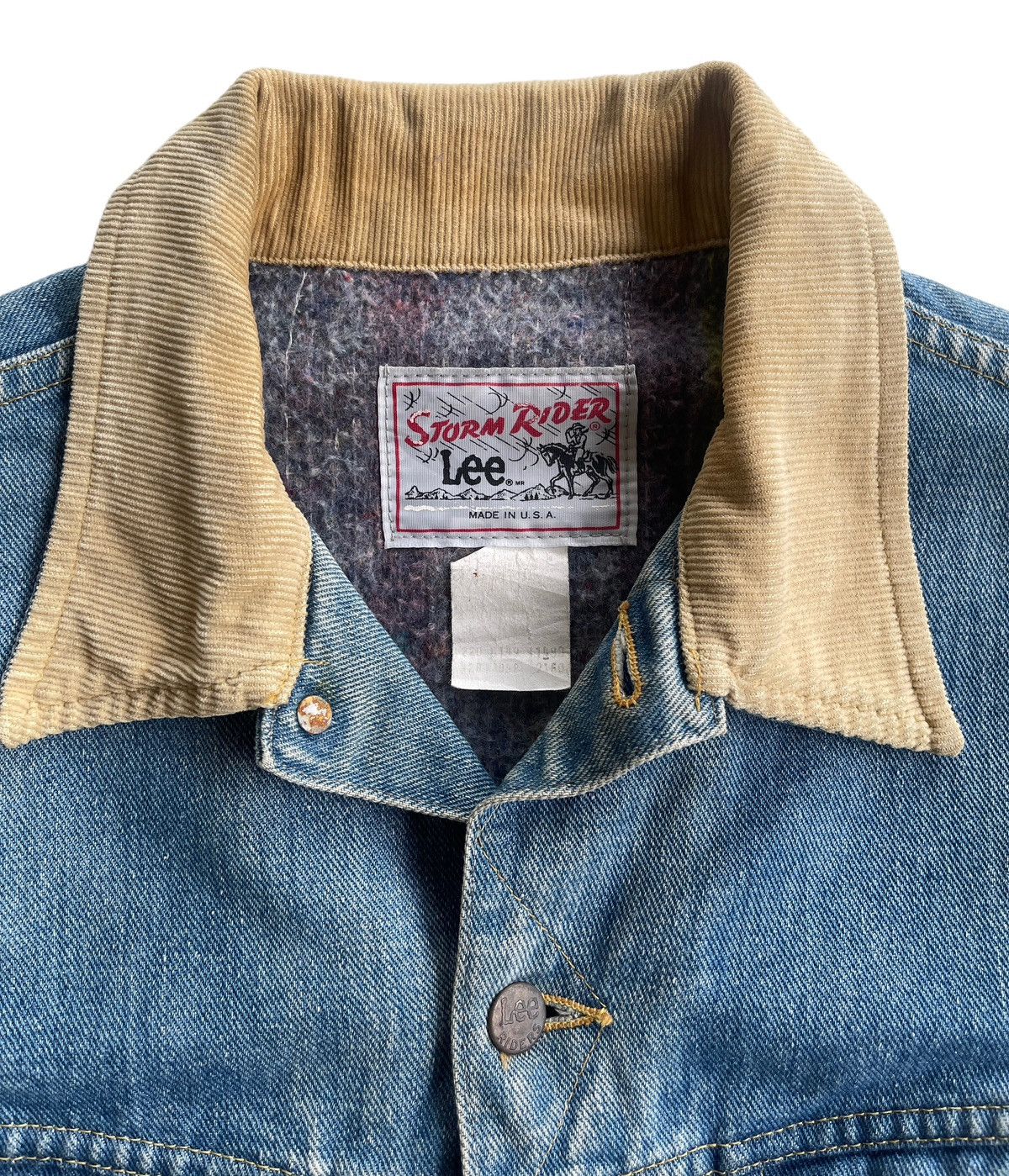 Lee 1970s Lee Storm Riders Blanket Lined Denim Size US L / EU 52-54 / 3 - 19 Thumbnail