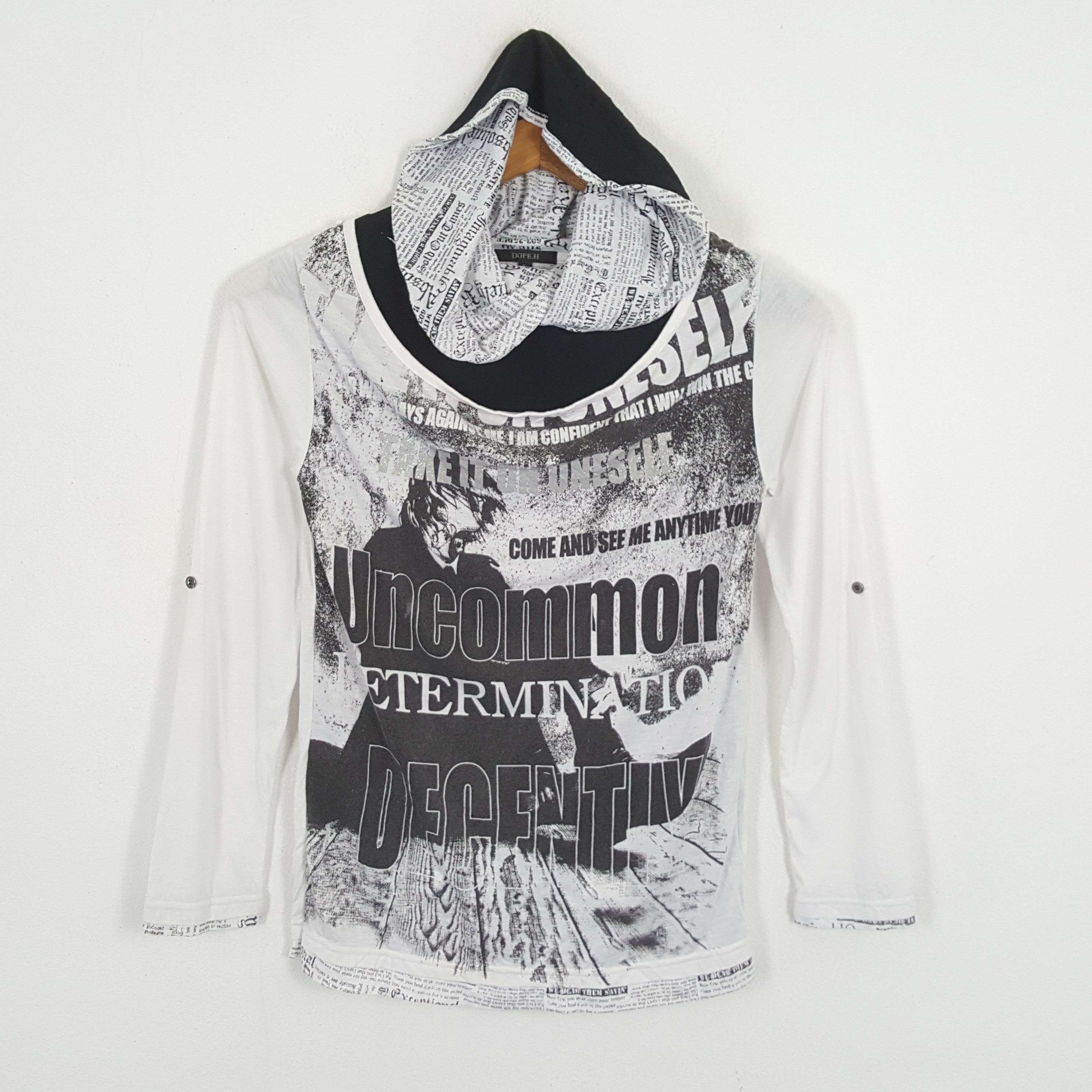 Japanese Brand × Vintage Vintage DOPE.H Japanese Brand Punk Style T-Shirts Size US S / EU 44-46 / 1 - 1 Thumbnail