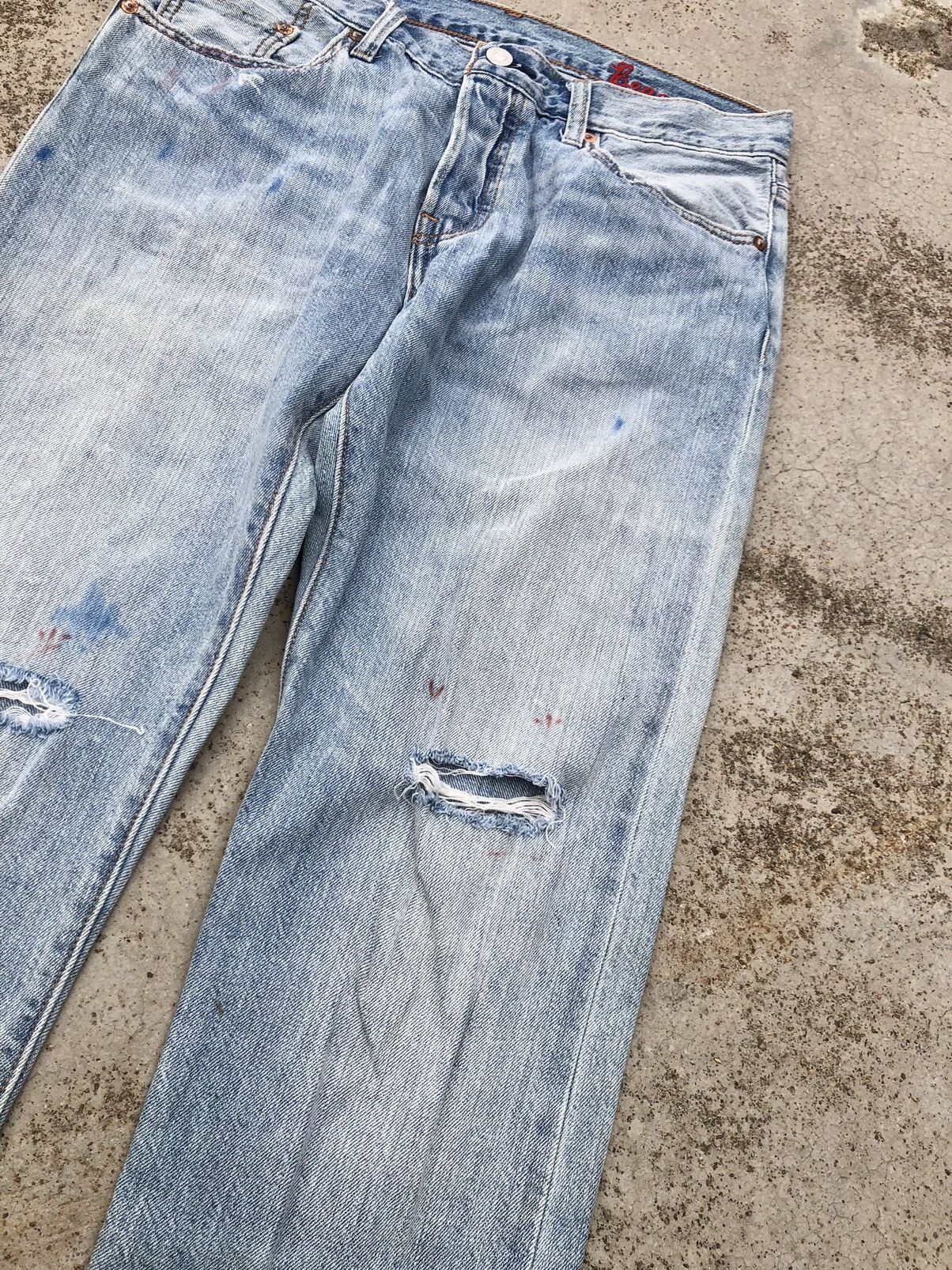 Levi's SELVEDGE LEVIS 501 DISTRESSED JEANS Size 30" / US 8 / IT 44 - 10 Thumbnail