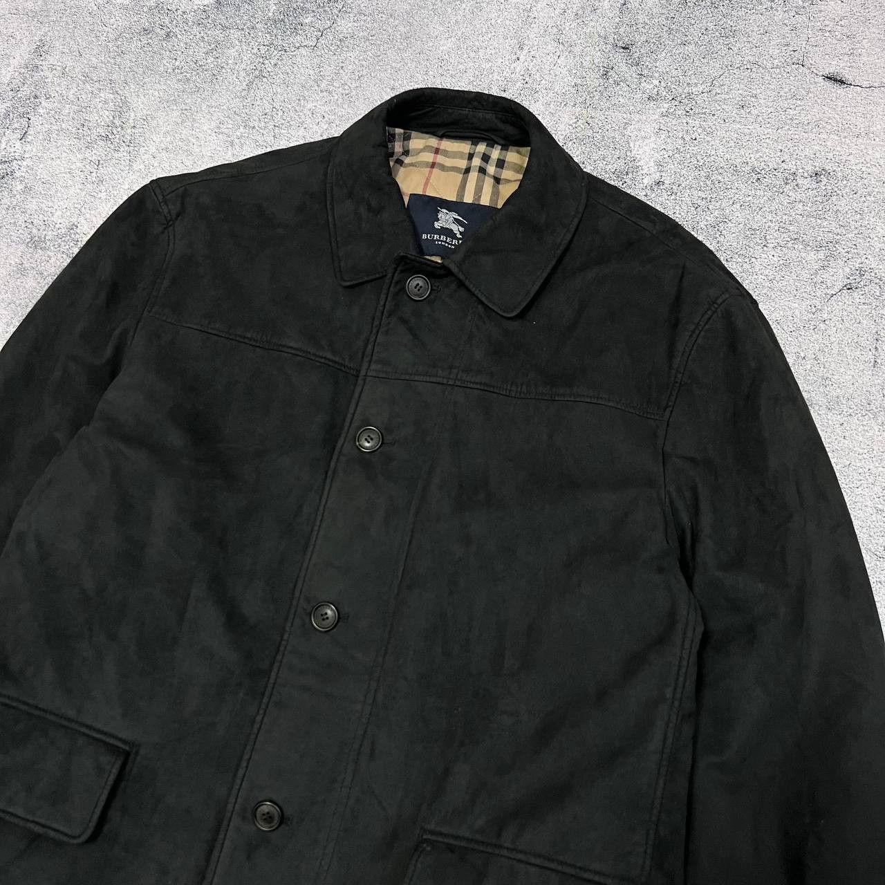 Burberry × Vintage Burberry London Men's Suede Coat Size 50 Size US M / EU 48-50 / 2 - 2 Thumbnail