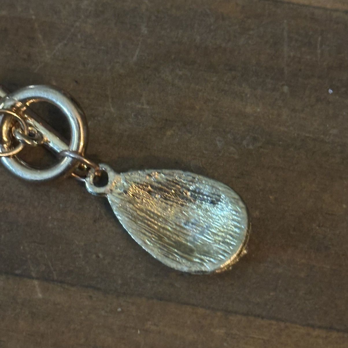 Other Gold tone pave teardrop charm toggle bracelet Size ONE SIZE - 4 Thumbnail