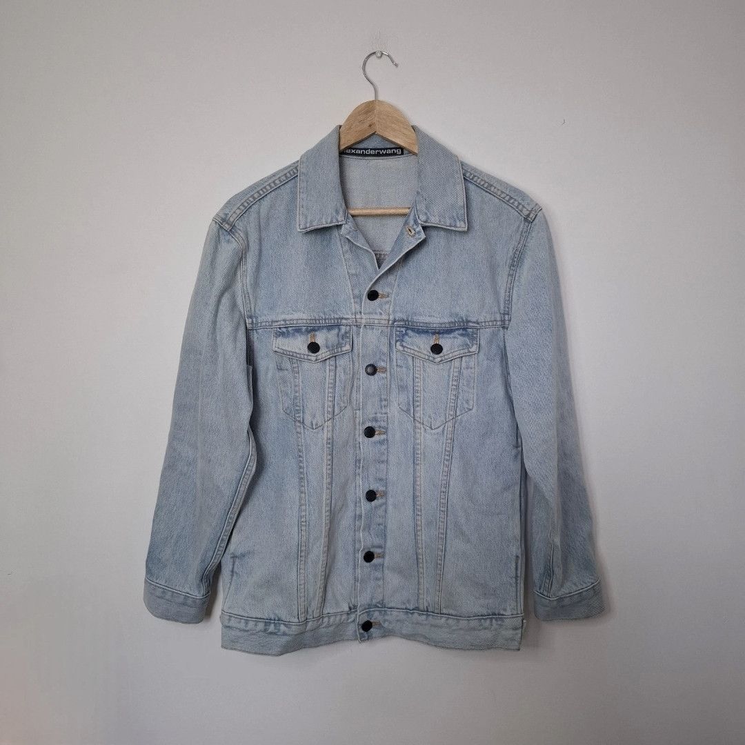 Alexander Wang ALEXANDER WANG Bleach Blue Oversized Daze Denim Jacket Size US XS / EU 42 / 0 - 1 Thumbnail