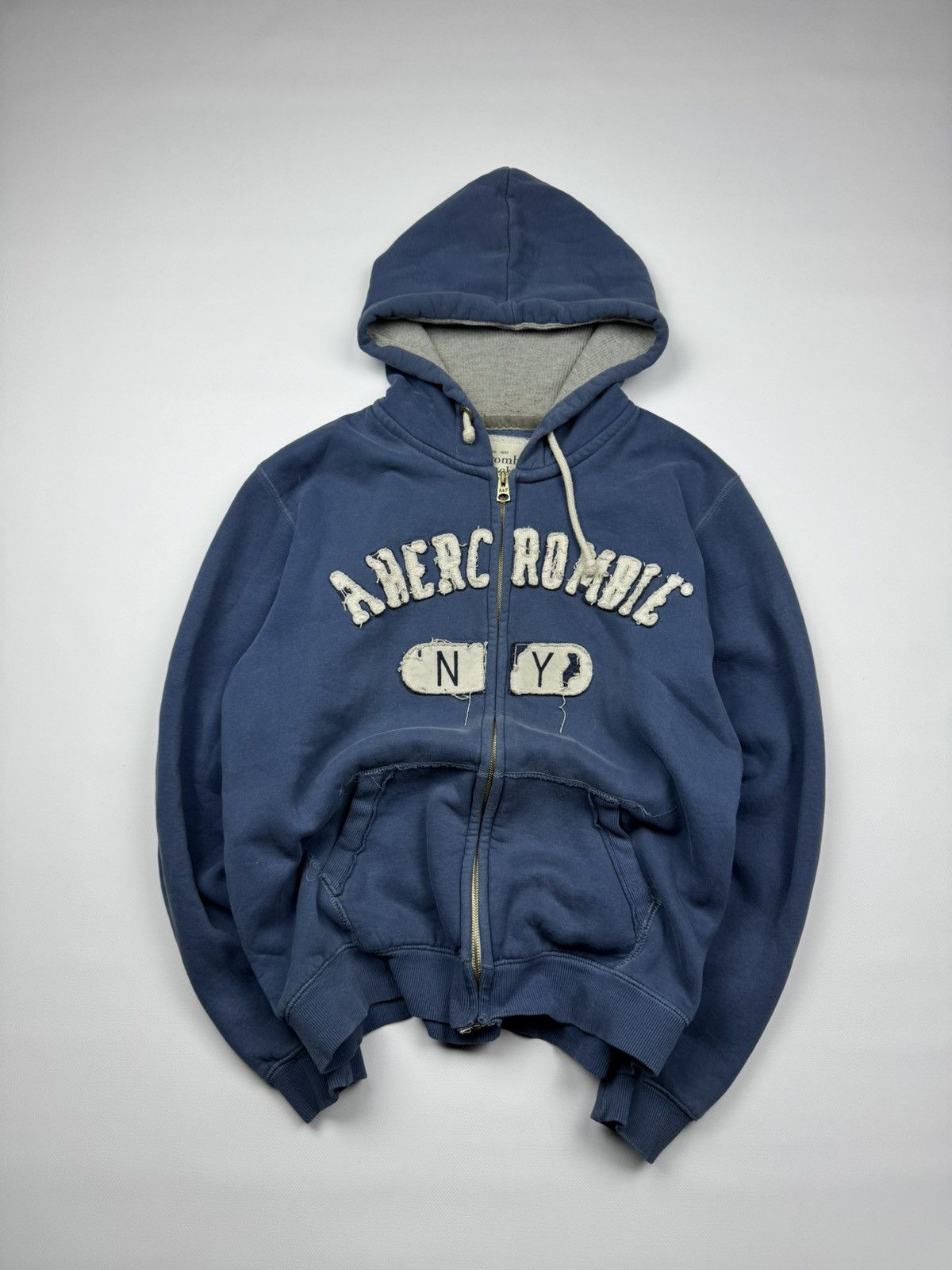 Abercrombie & Fitch Vintage Abercrombie&Fitch Y2k Zip Hoodie Size US XL / EU 56 / 4 - 1 Thumbnail