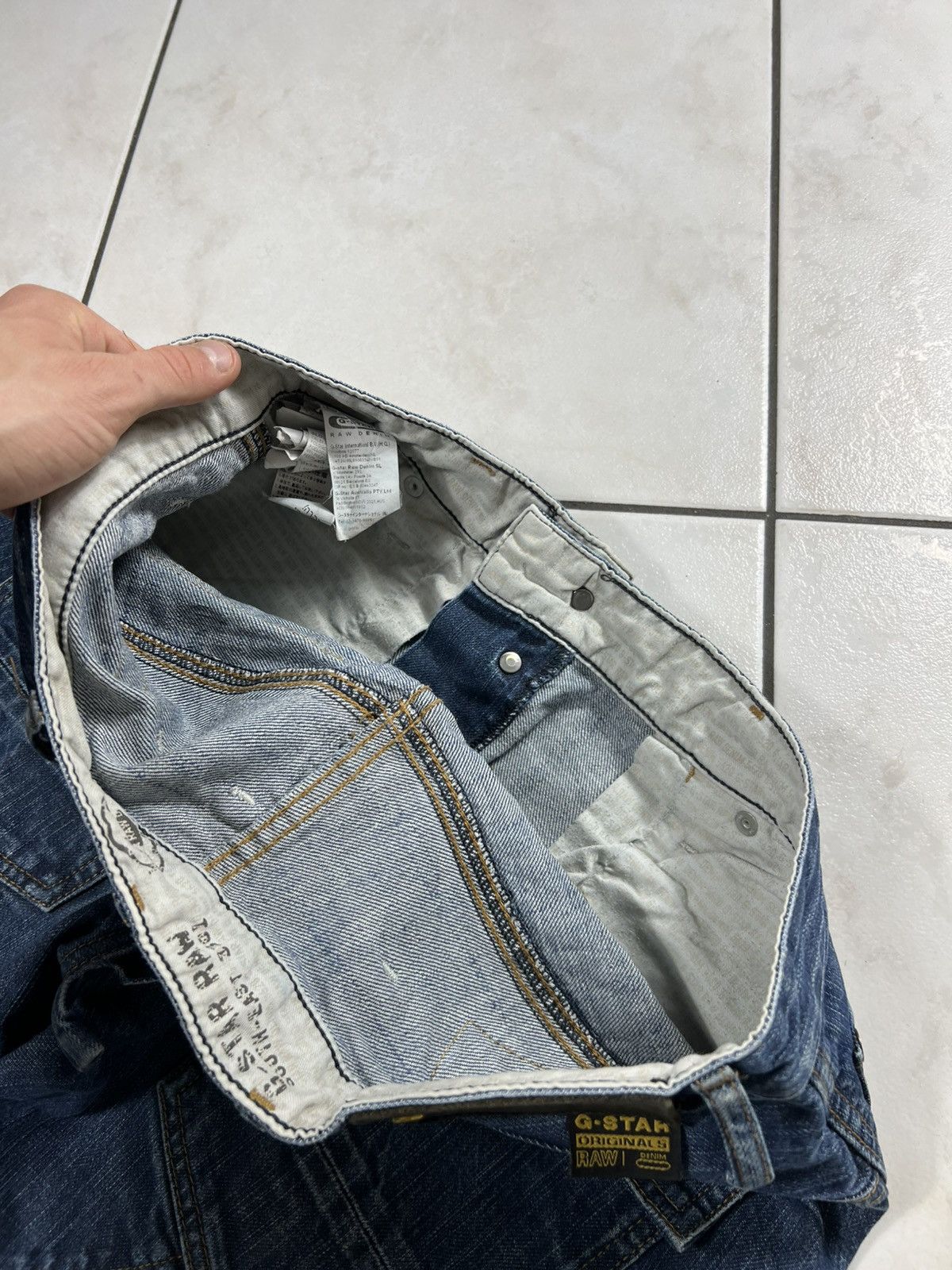 G-Star Vintage G-Star Raw y2k denim buckle back jeans elwood narrow Size US 32 / EU 48 - 19 Thumbnail
