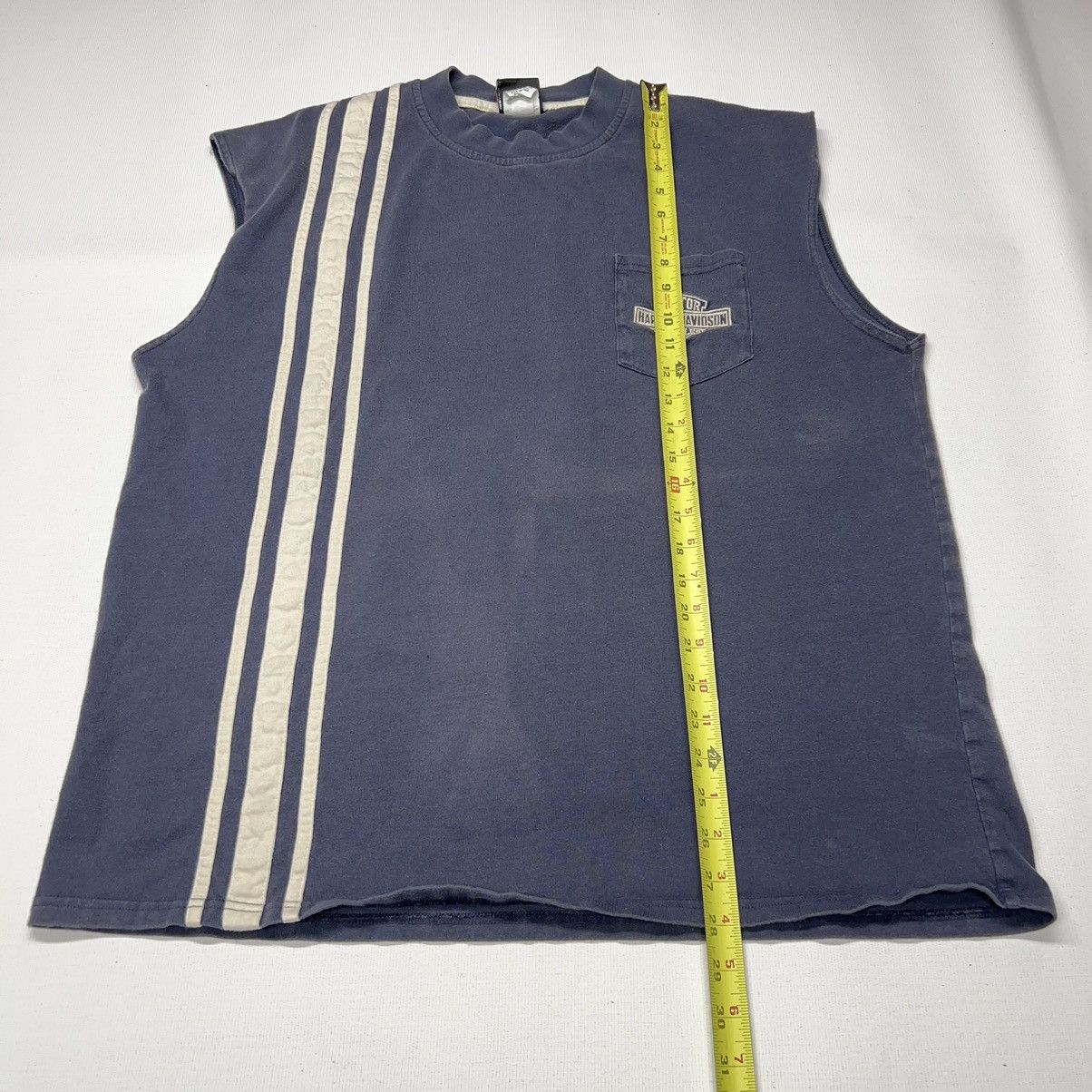 Harley Davidson Harley Davidson Tee Shirt Blue Sleeveless Logo Motorcycle Size US XL / EU 56 / 4 - 17 Thumbnail