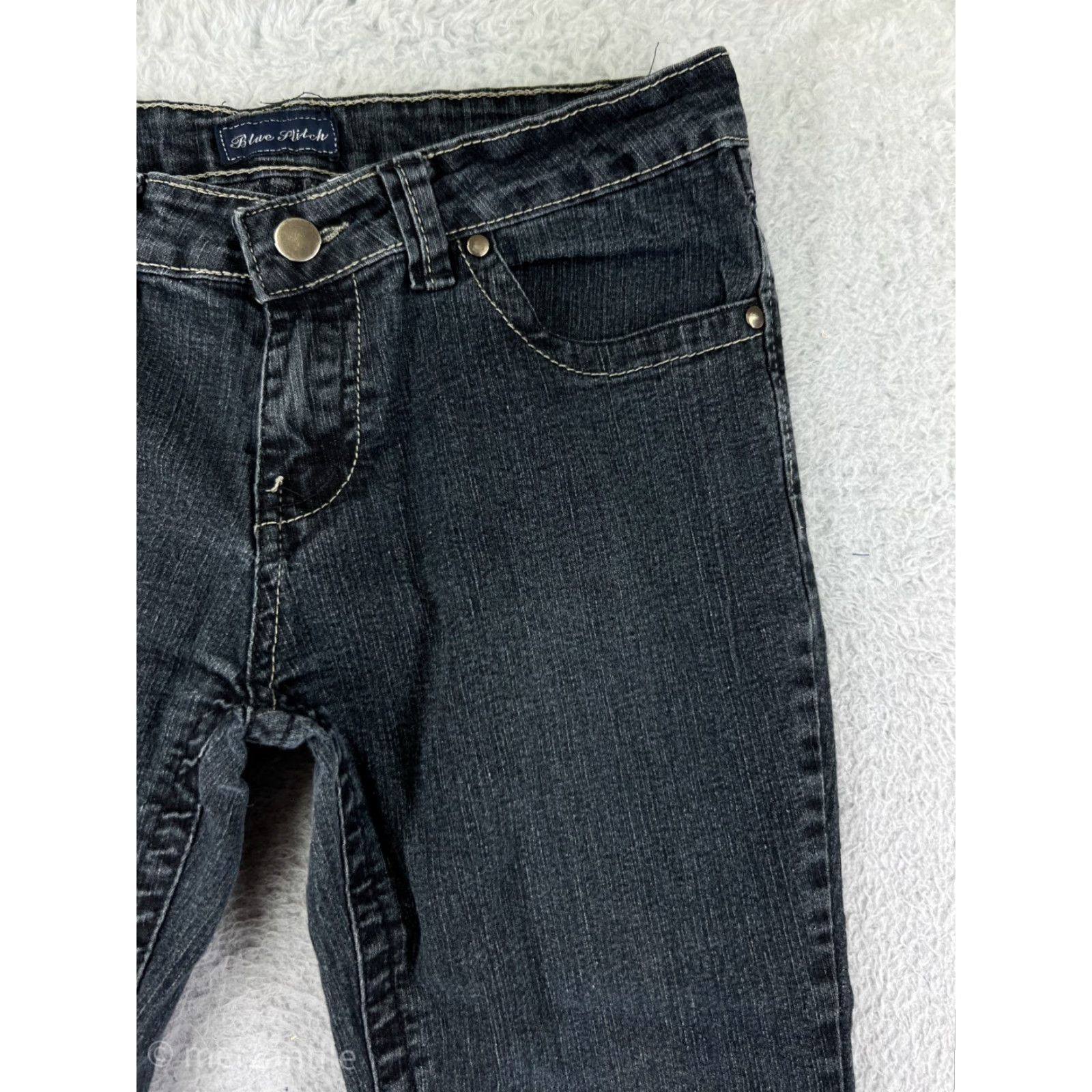 Denime Blue Plitch Women’s Jeans Pants Bootcut Stretch Embroidered Denim Size 5 Blue Size 27" / US 4 / IT 40 - 7 Thumbnail