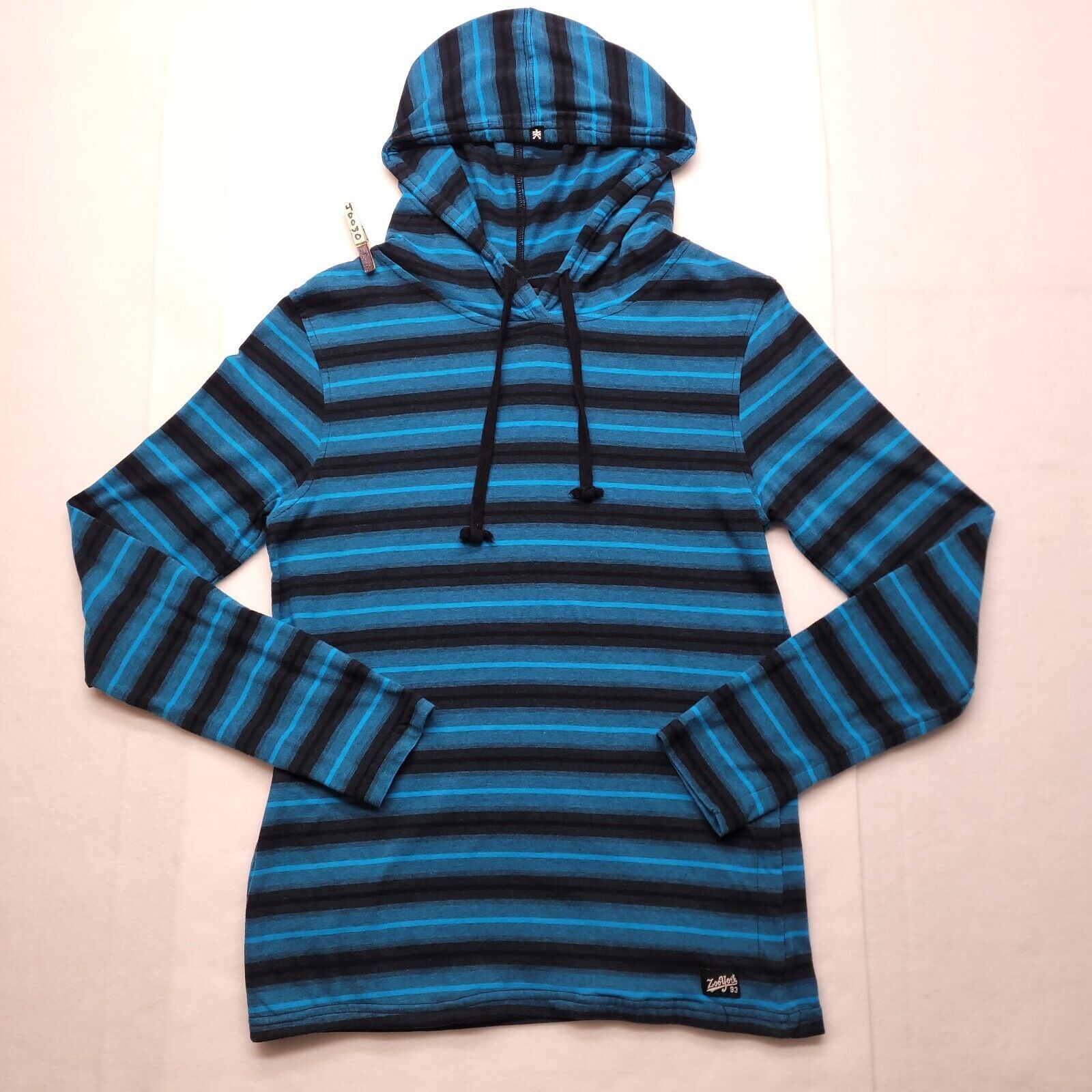 Zoo York Zoo York Casual Pullover Hoodie Womens Size S Blue Striped Size S / US 4 / IT 40 - 2 Thumbnail