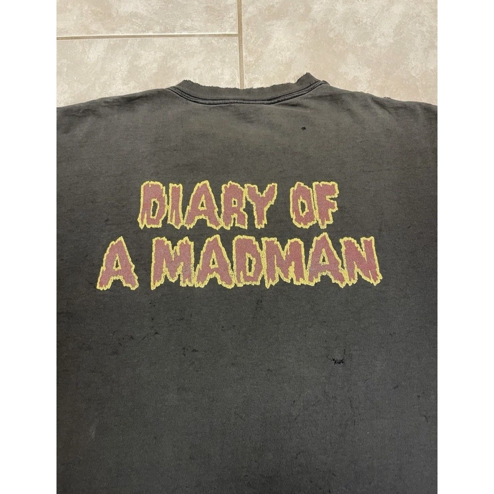 Other Vintage 90’s Ozzy Osbourne Diary Of A Madman Sz XL Thrashed Size US XL / EU 56 / 4 - 16 Thumbnail