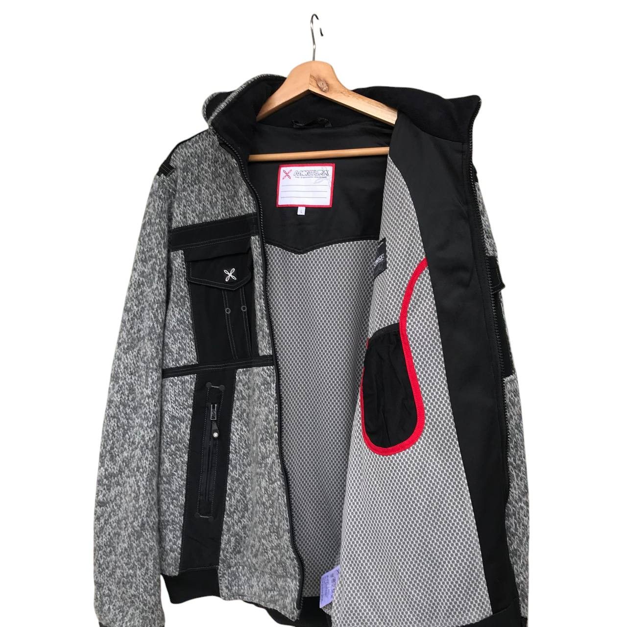 Arc'teryx × Japanese Brand × Patagonia MONTURA REMIX BIKER KNIT JACKET OUTDOOR JUMPER HOODIE Size US L / EU 52-54 / 3 - 8 Thumbnail