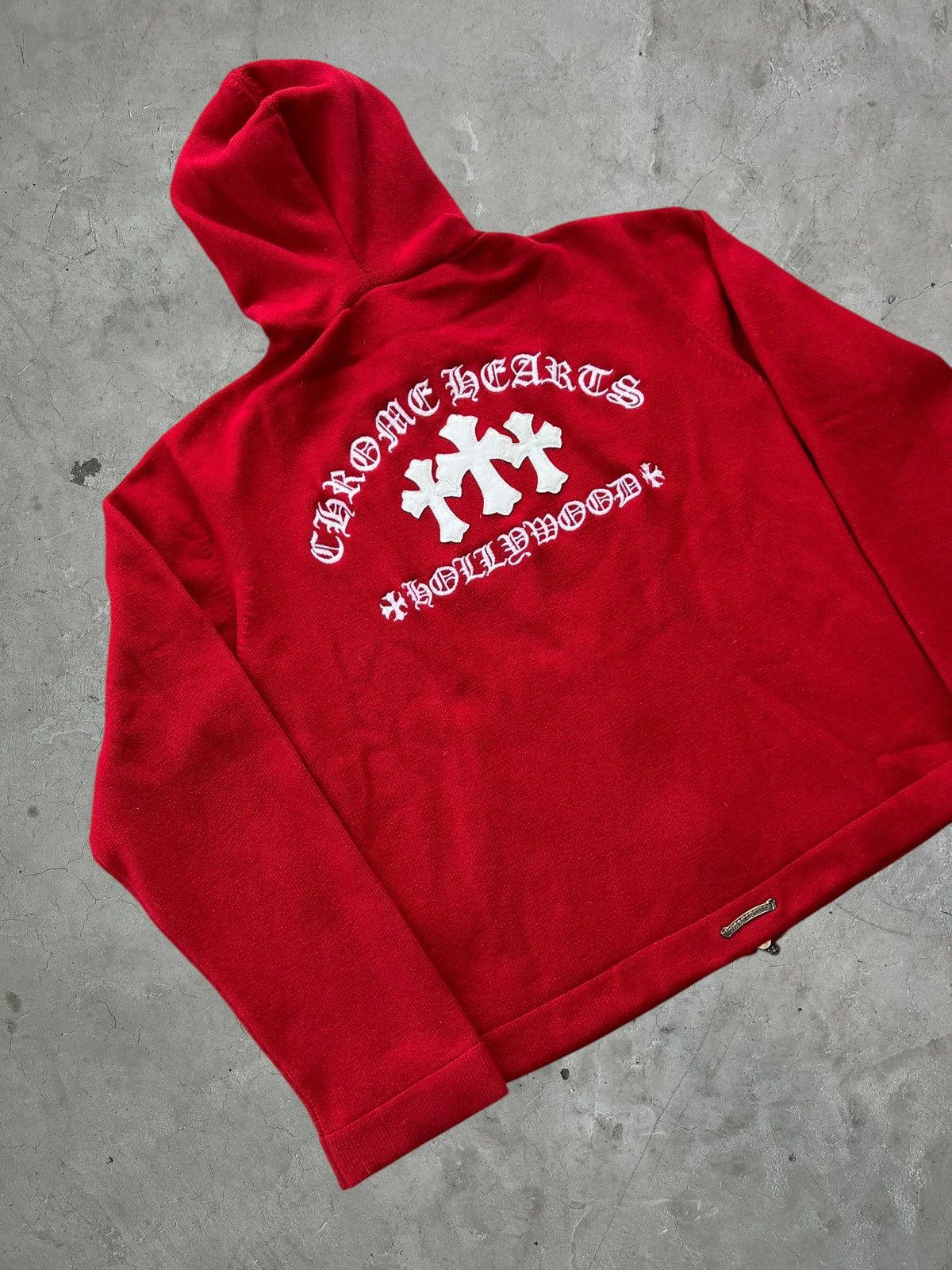 Chrome Hearts Chrome Hearts Cashmere Triple Patch Zip-up Hoodie Size US S / EU 44-46 / 1 - 6 Thumbnail