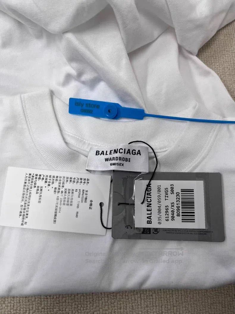 Balenciaga Balenciaga Logo Letter Print Short Sleeve Size US XS / EU 42 / 0 - 5 Thumbnail