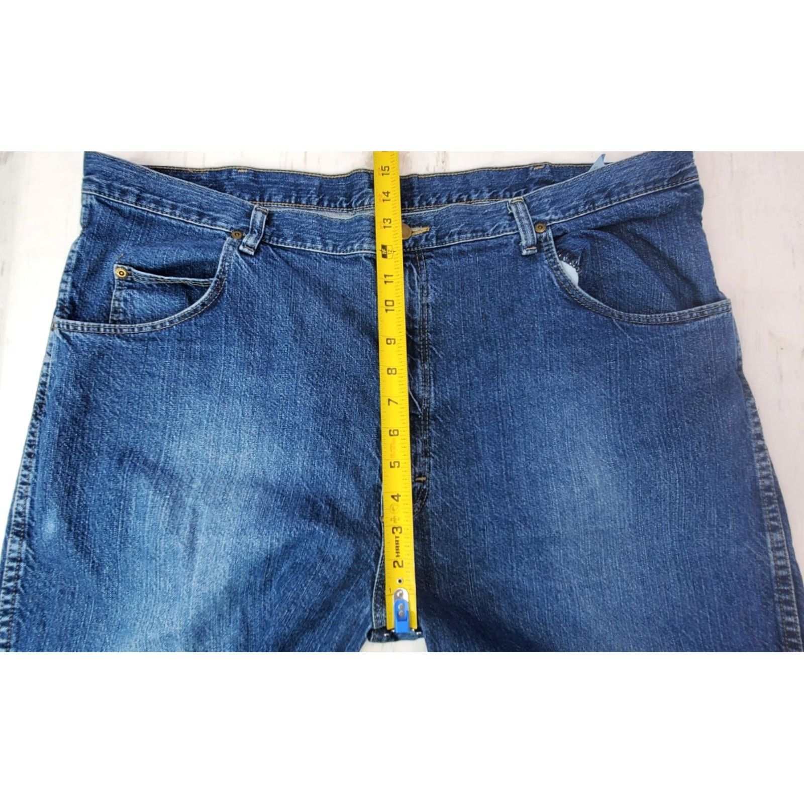Wrangler Wrangler Rugged Wear Jeans Men 42x34 Blue Straight Denim Work 35002AB Silk? Size US 42 / EU 58 - 4 Thumbnail