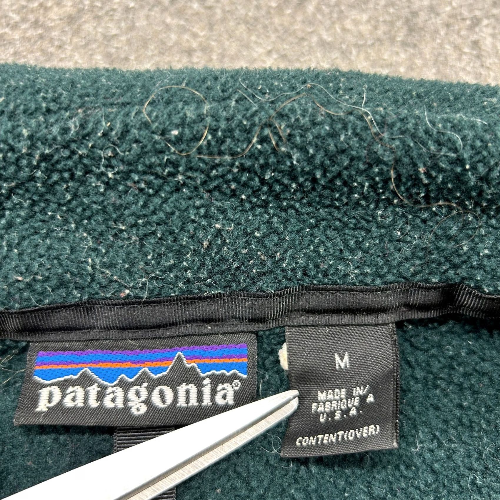 Patagonia VINTAGE Patagonia Jacket Mens M Green Sherpa Fleece Full Zip Polyester USA 90s Windbreaker Century? Size US M / EU 48-50 / 2 - 7 Thumbnail