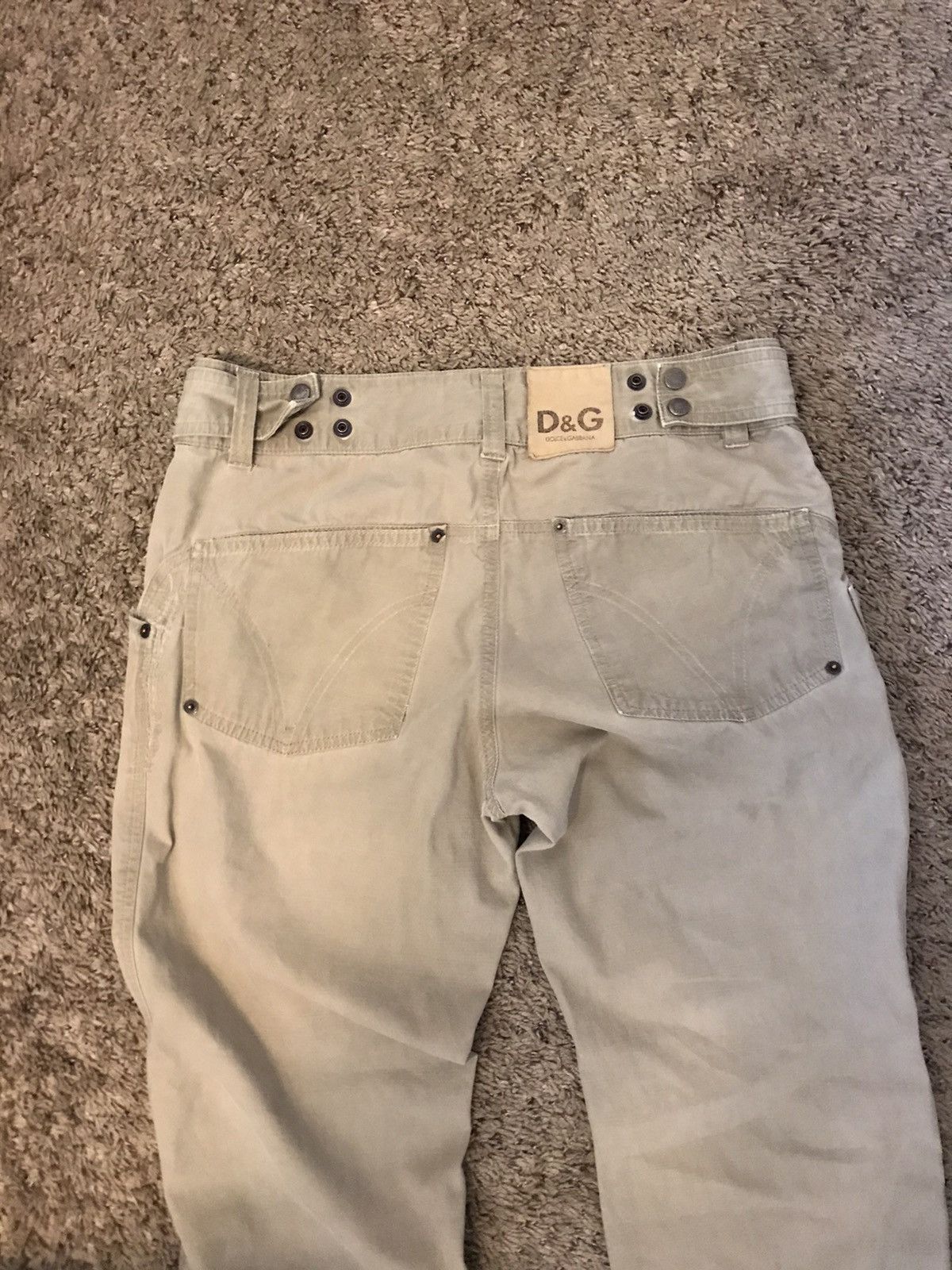 Dolce & Gabbana dolce and gabbana Khaki Pants Adjustable Waist Button Up Fly Size US 32 / EU 48 - 7 Thumbnail