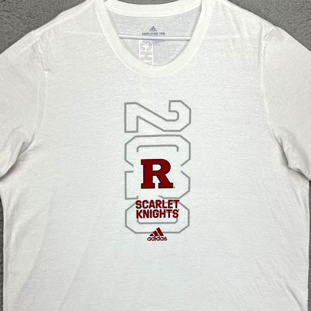 Adidas Rutgers Scarlett Knights Shirt Adult 2XL White Adidas T-Shirt Mens Amplifier Tee Shirt Crew Neck Short Sleeve Size US XXL / EU 58 / 5 - 2 Thumbnail