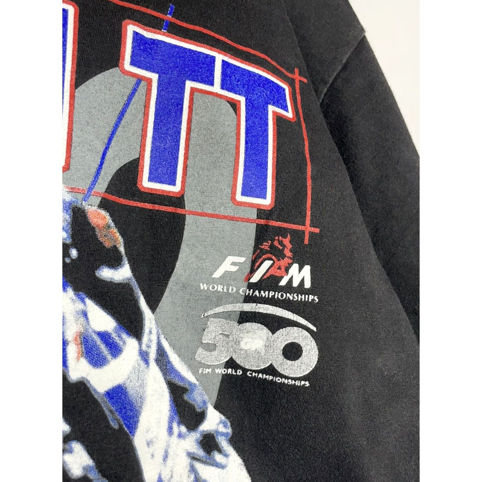 Champion Champion Dutch TT Assen T-Shirt Mens M Black Cotton Graphic Print Vintage 90s Sports Moto Racing Clouded by Yamaha Ducati Honda Suzuki Size US M / EU 48-50 / 2 - 4 Thumbnail