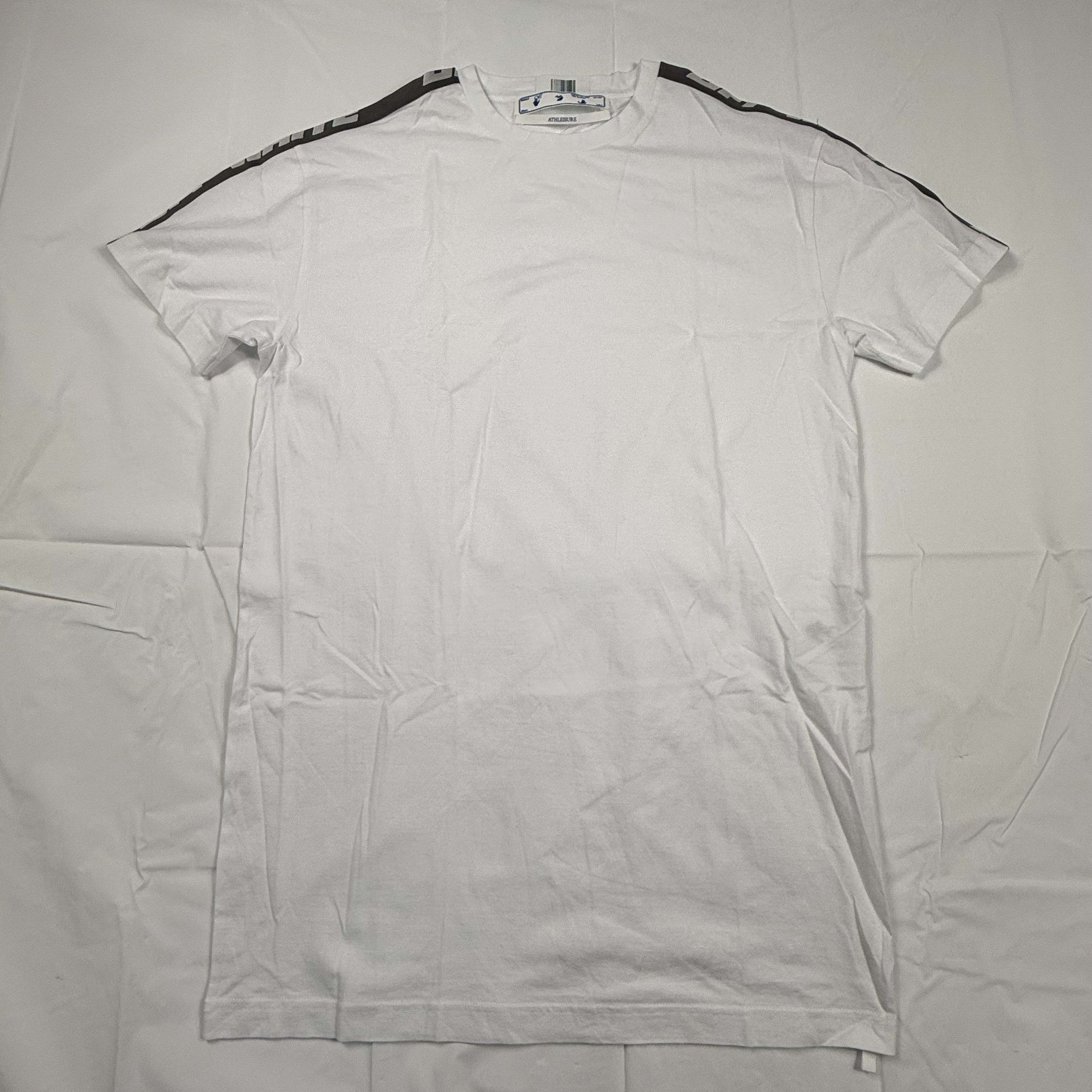Off-White Off-White Athleisure White T-Shirt Logo Shoulder Tape Size US L / EU 52-54 / 3 - 1 Thumbnail