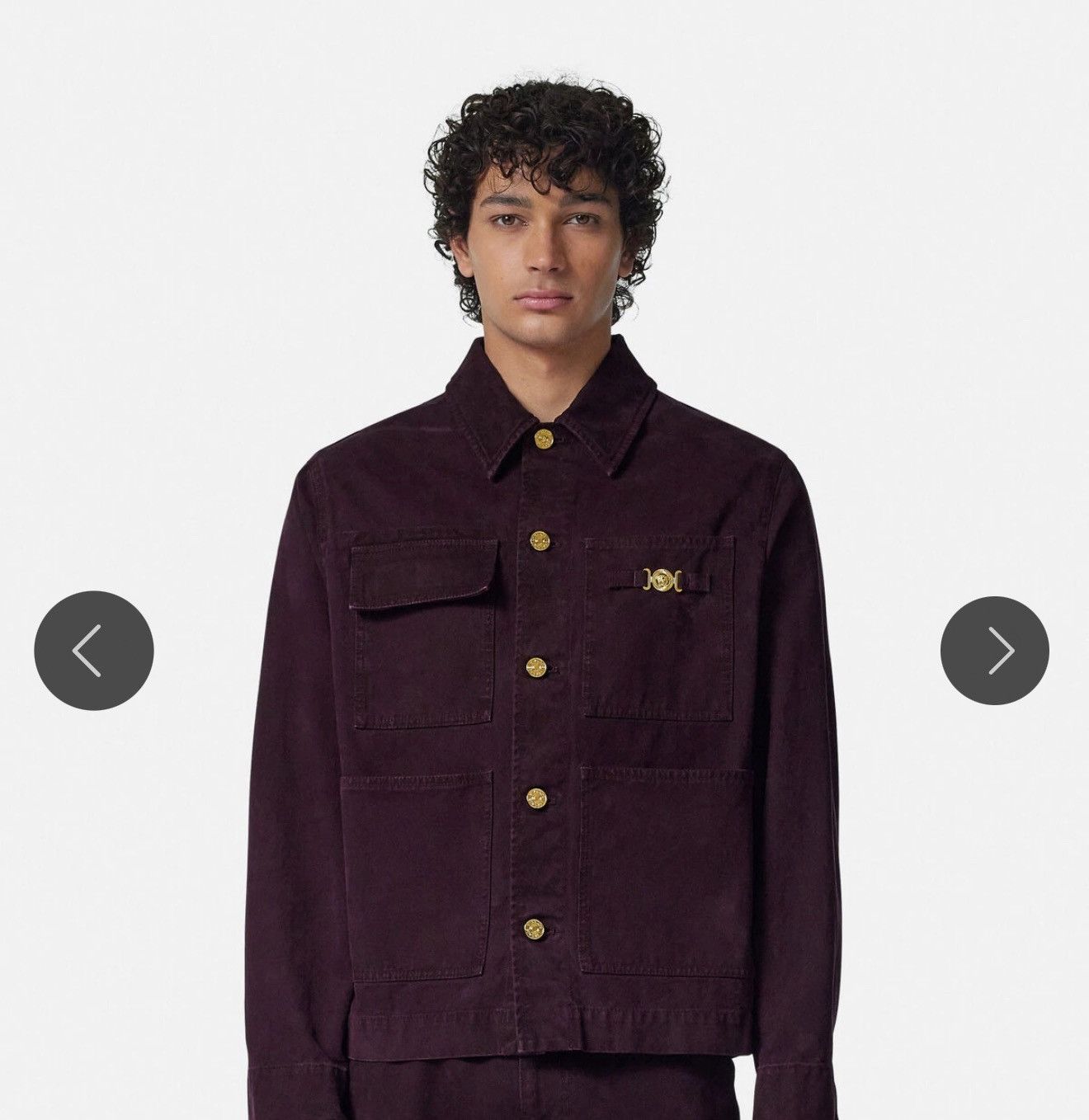 Versace Versace Overdyed Carpenter Jacket – Heavy Cotton Canvas Size US L / EU 52-54 / 3 - 10 Thumbnail