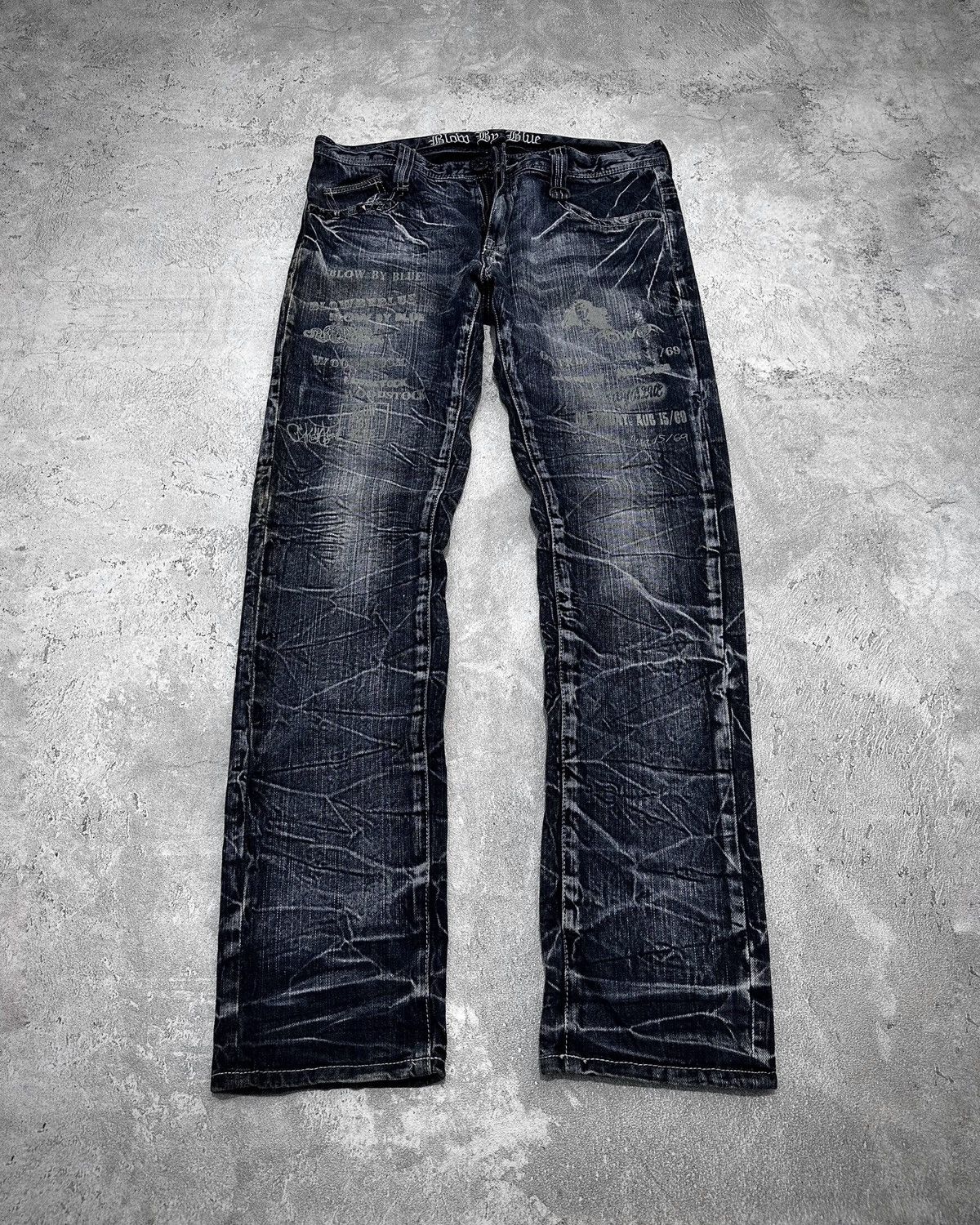 Japanese Brand Blow By Blue Japan Faded Jeans Lgb Ifsixwasnine Style Size US 32 / EU 48 - 1 Thumbnail
