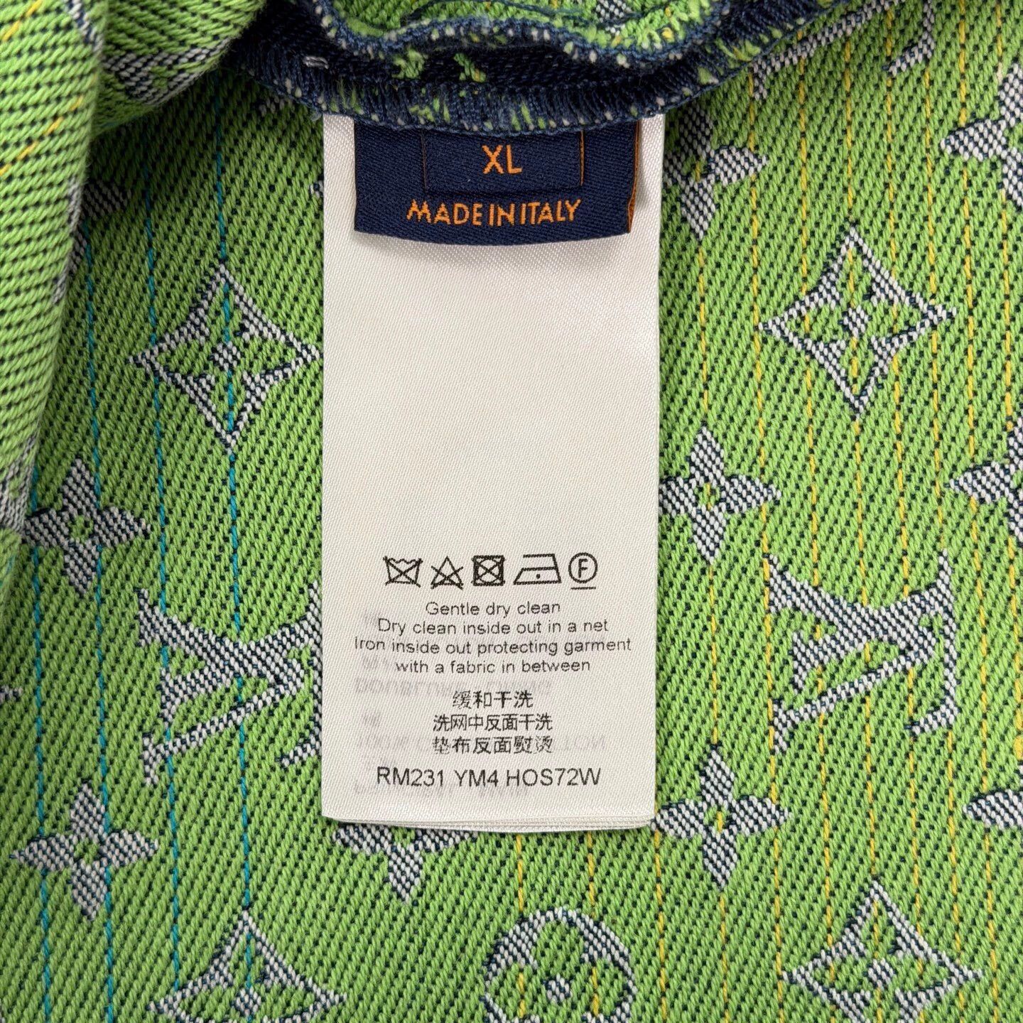 Louis Vuitton LV Ombre All Over Print Denim Short-Sleeve Shirt XL Size US XL / EU 56 / 4 - 4 Thumbnail