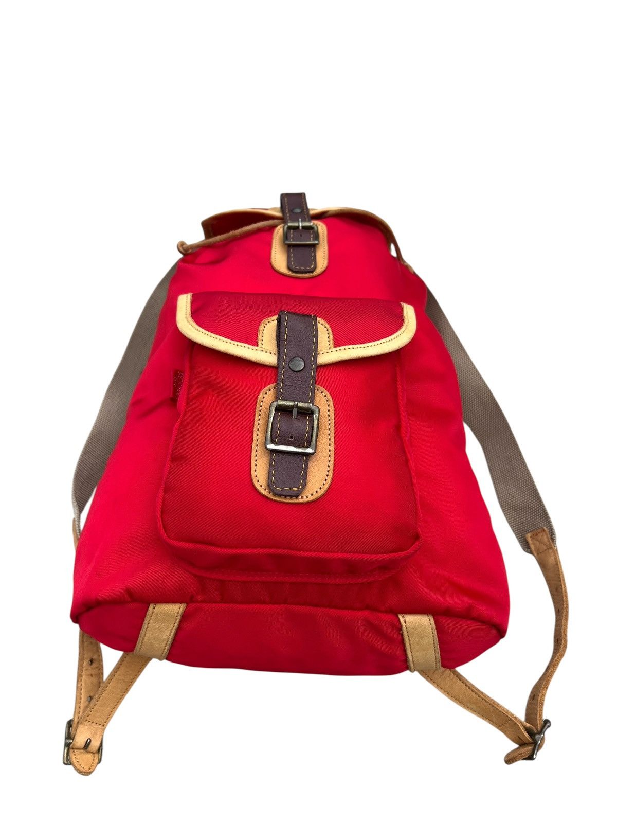Porter Vintage Porter by Yoshida Red Nylon Leather Backpack Bag Size ONE SIZE - 9 Thumbnail