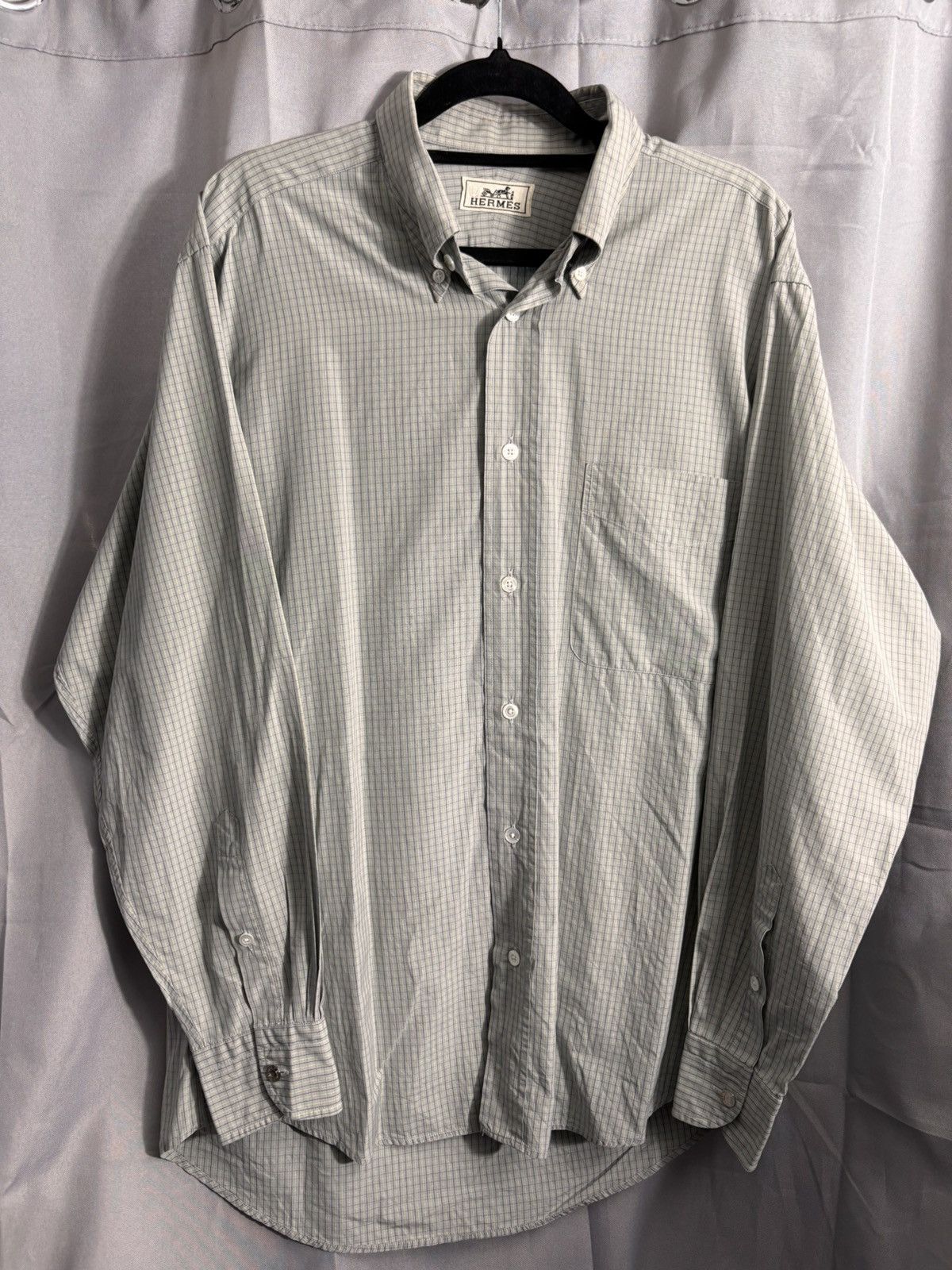 Hermes Hermes Long Sleeve Button Down Size US L / EU 52-54 / 3 - 1 Thumbnail