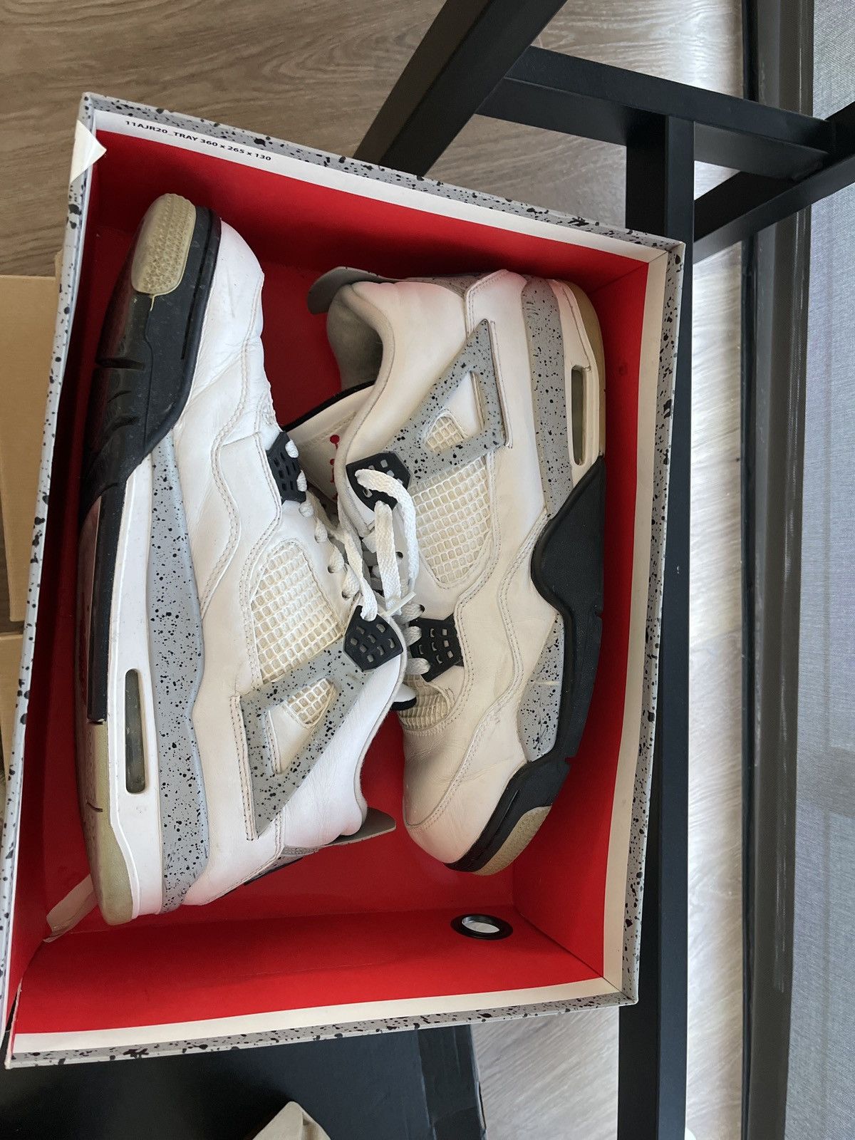Jordan Brand Air Jordan 4 Retro OG ‘White Cement’ 2016 Size US 13 / EU 46 - 19 Thumbnail