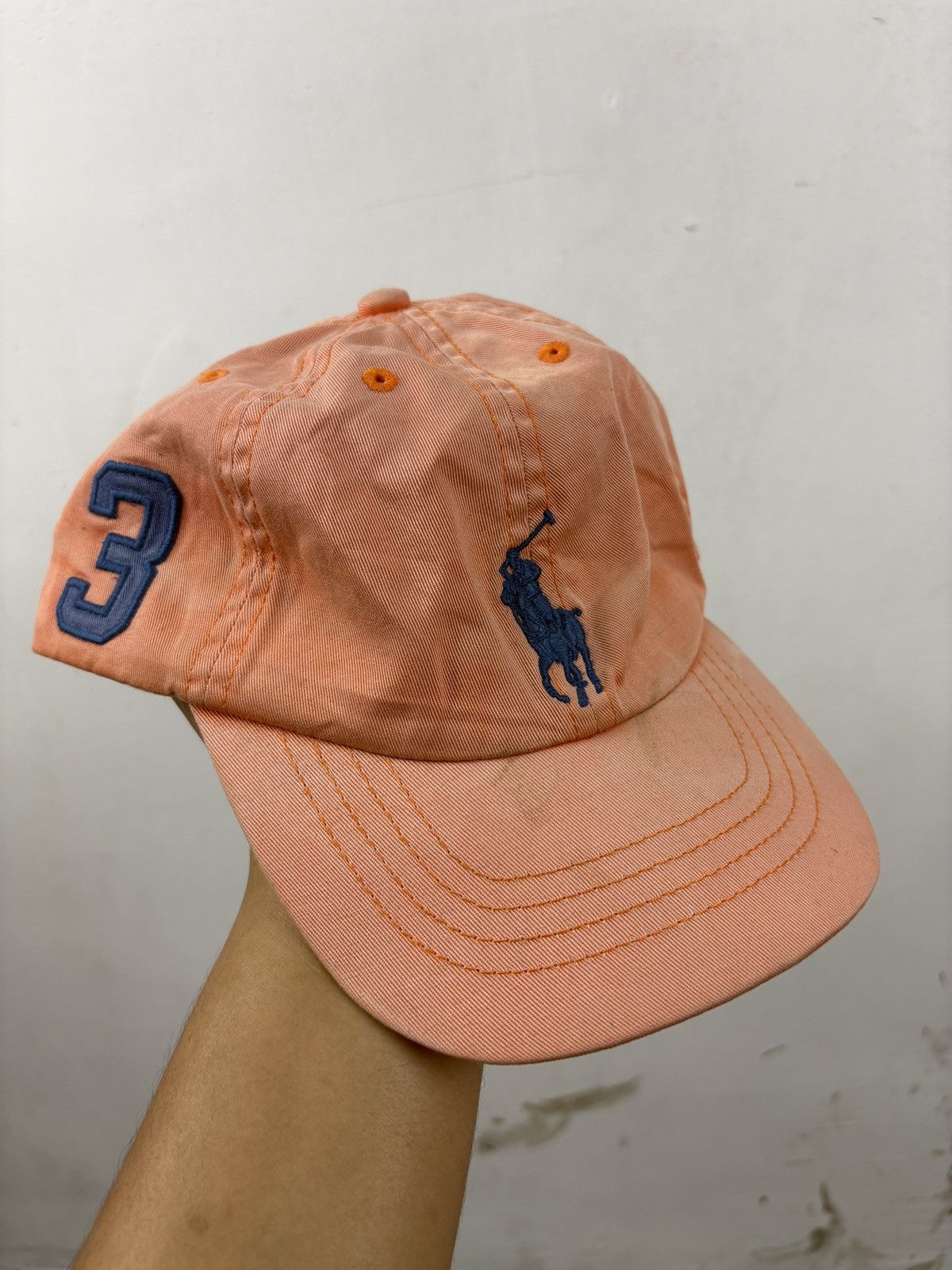 Ralph Lauren Vintage Polo Ralph Lauren Hat Baseball Cap Faded Orange Size ONE SIZE - 4 Thumbnail