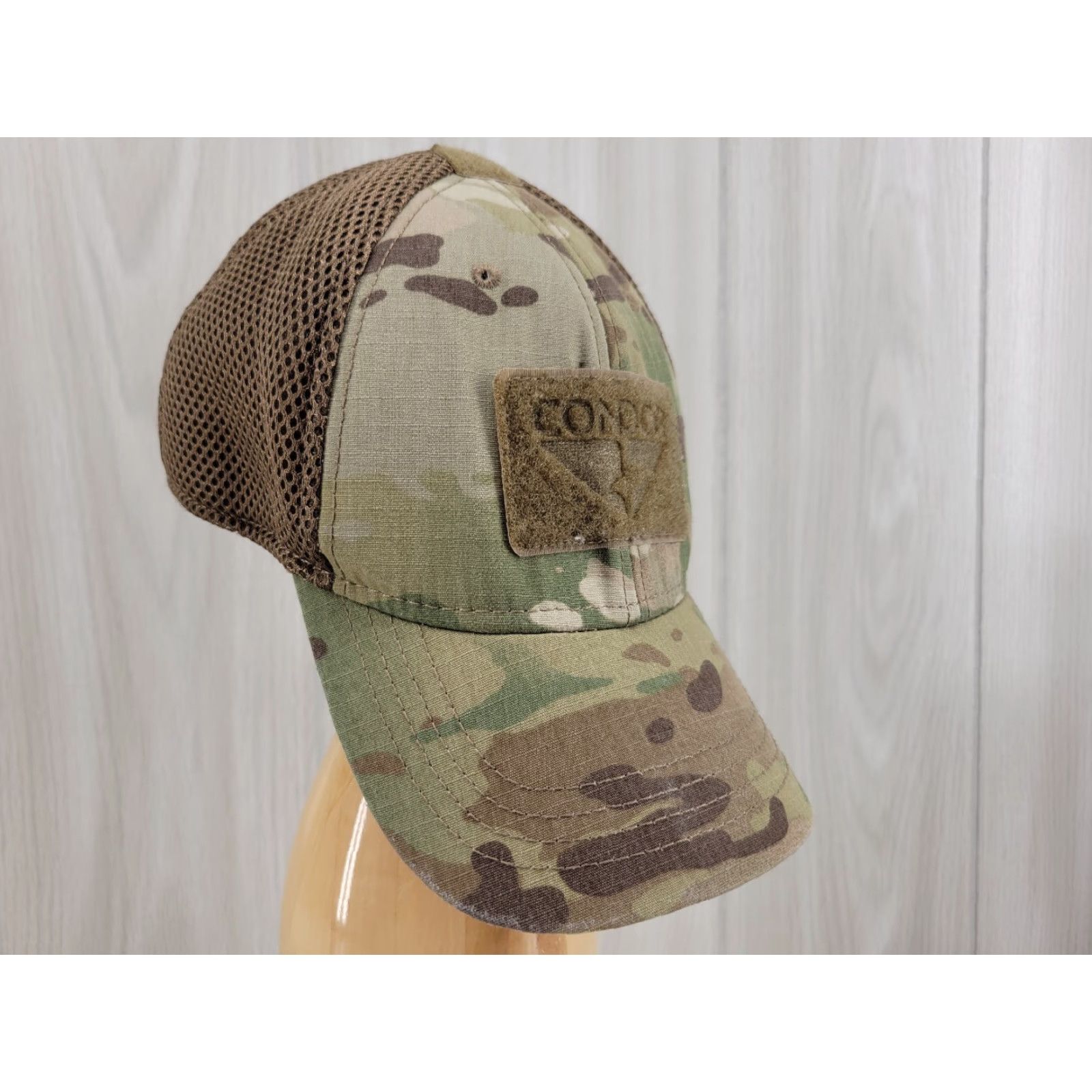 Bally Condor Tactical Camo Patch Adjustable Ball Cap Hat Men Adjustable Multicolor Cotton Twill Baseball Cap Size ONE SIZE - 3 Thumbnail