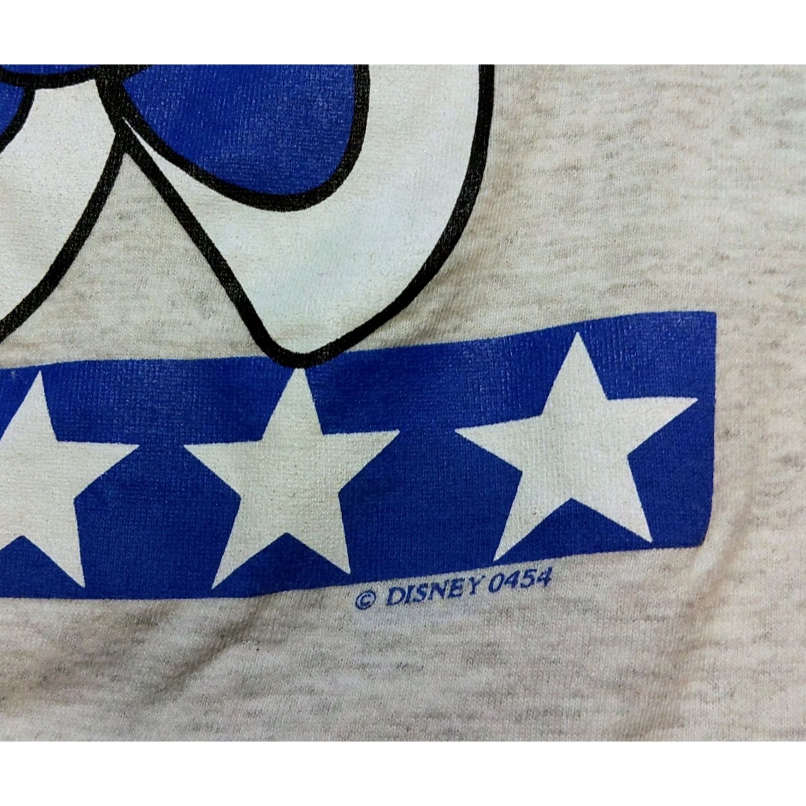 Mickey Unlimited VINTAGE Mickey Unlimited T Shirt Mens Large Mickey Minnie Mouse American Flag Gray Cotton 90s USA Graphic Print Size US L / EU 52-54 / 3 - 5 Thumbnail