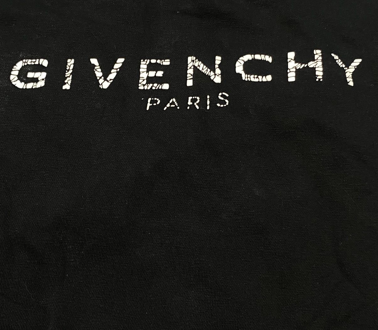 Givenchy Givenchy Logo Black Tshirt Size XXS / US 00 / IT 34 - 4 Thumbnail