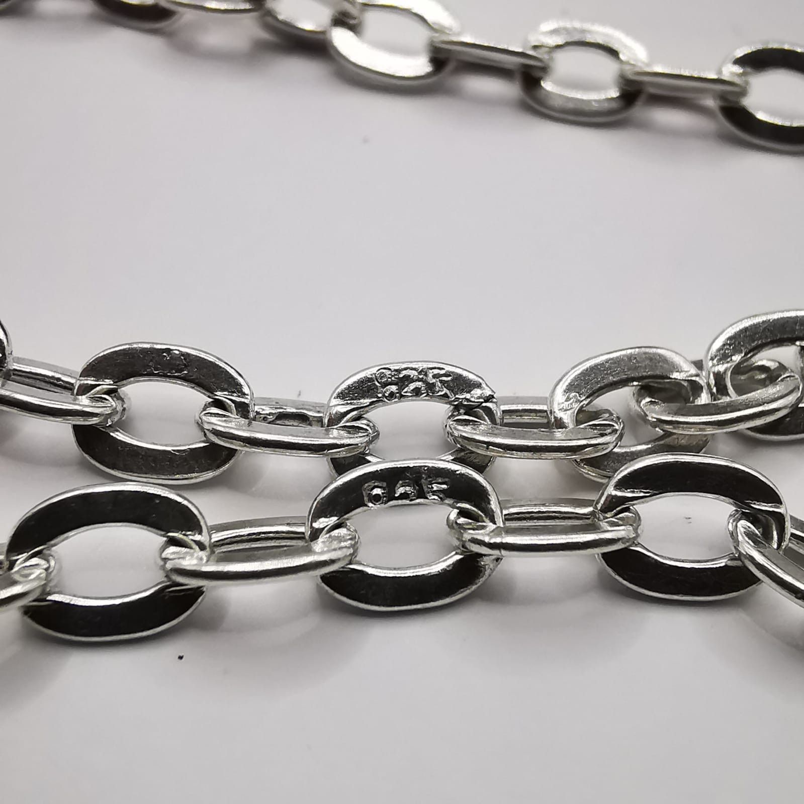 Sterling Silver Vintage Jewelry Chain, 925 Sterling Silver, Signed 22,13g Size ONE SIZE - 3 Thumbnail