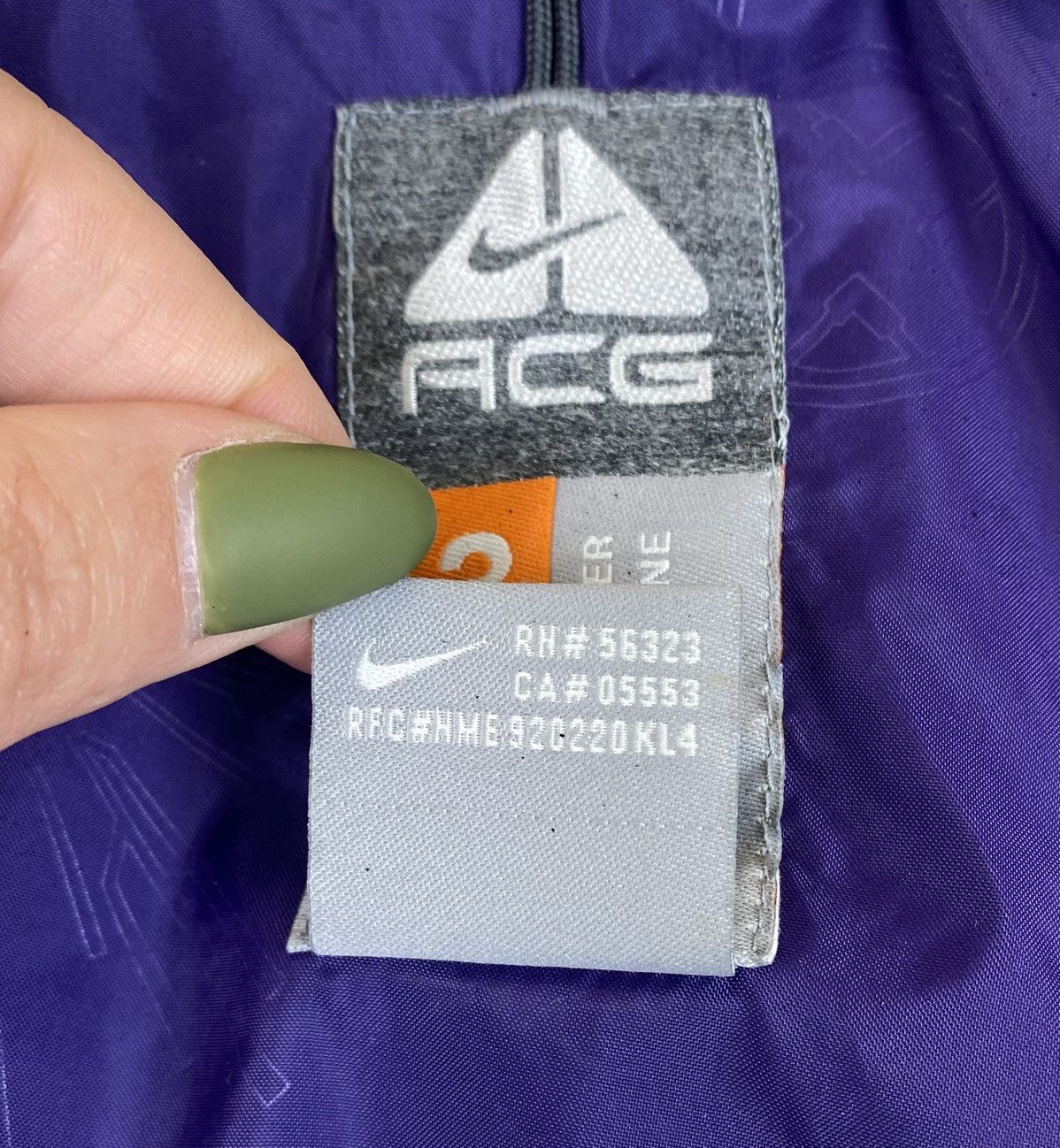 Vintage Nike ACG Storm Fit Outer Ski Externe Zip Jacket Purple Women Size XS / US 0-2 / IT 36-38 - 15 Thumbnail