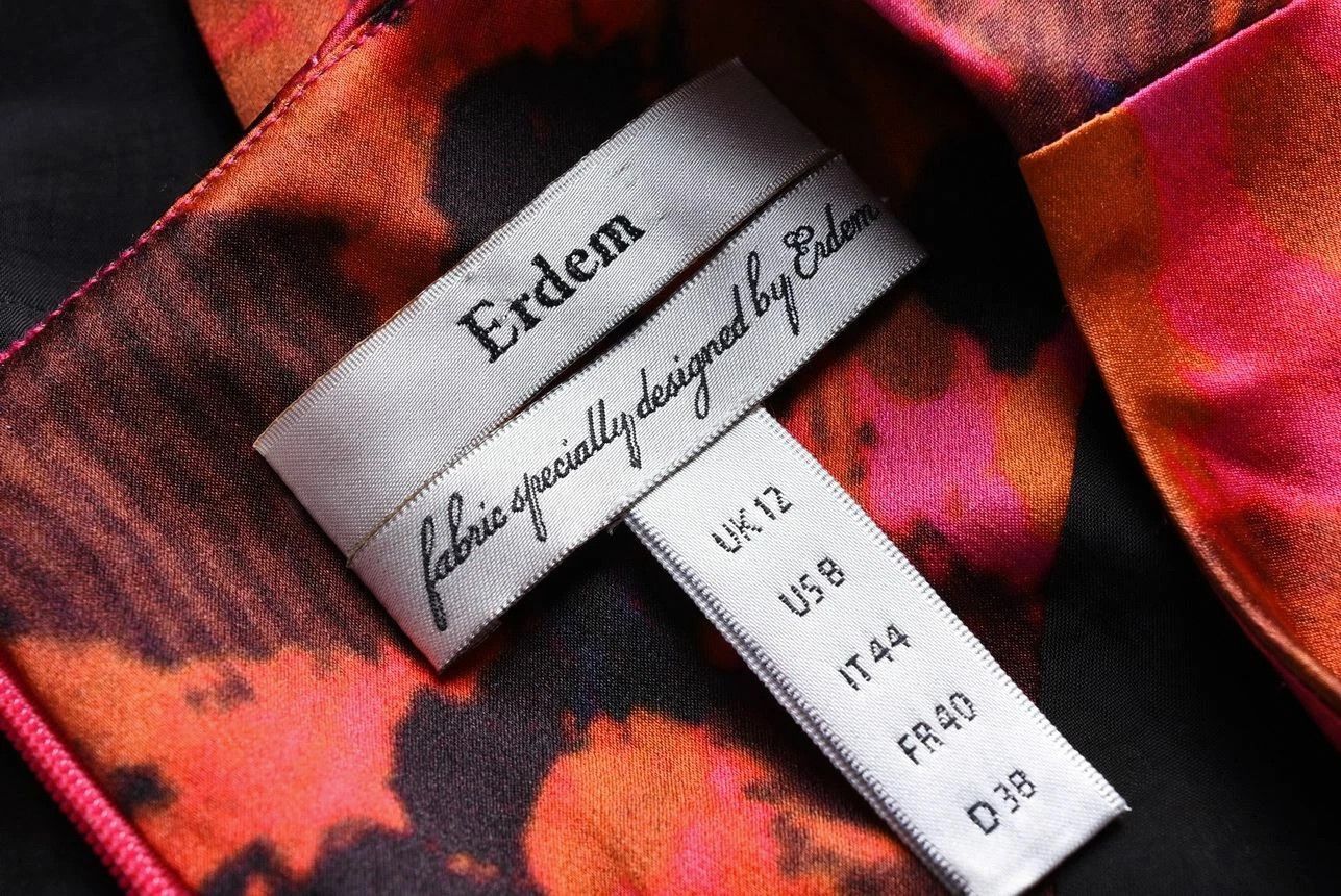 Erdem Women's Erdem Silk Floral Pattern Midi Dress Size S Size S / US 4 / IT 40 - 4 Thumbnail