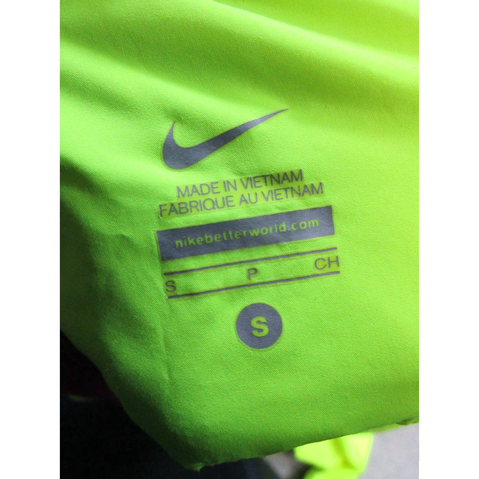 Nike Nike Jacket Women's Small Yellow Full Zip Windbreaker Running Activewear Size S / US 4 / IT 40 - 3 Thumbnail